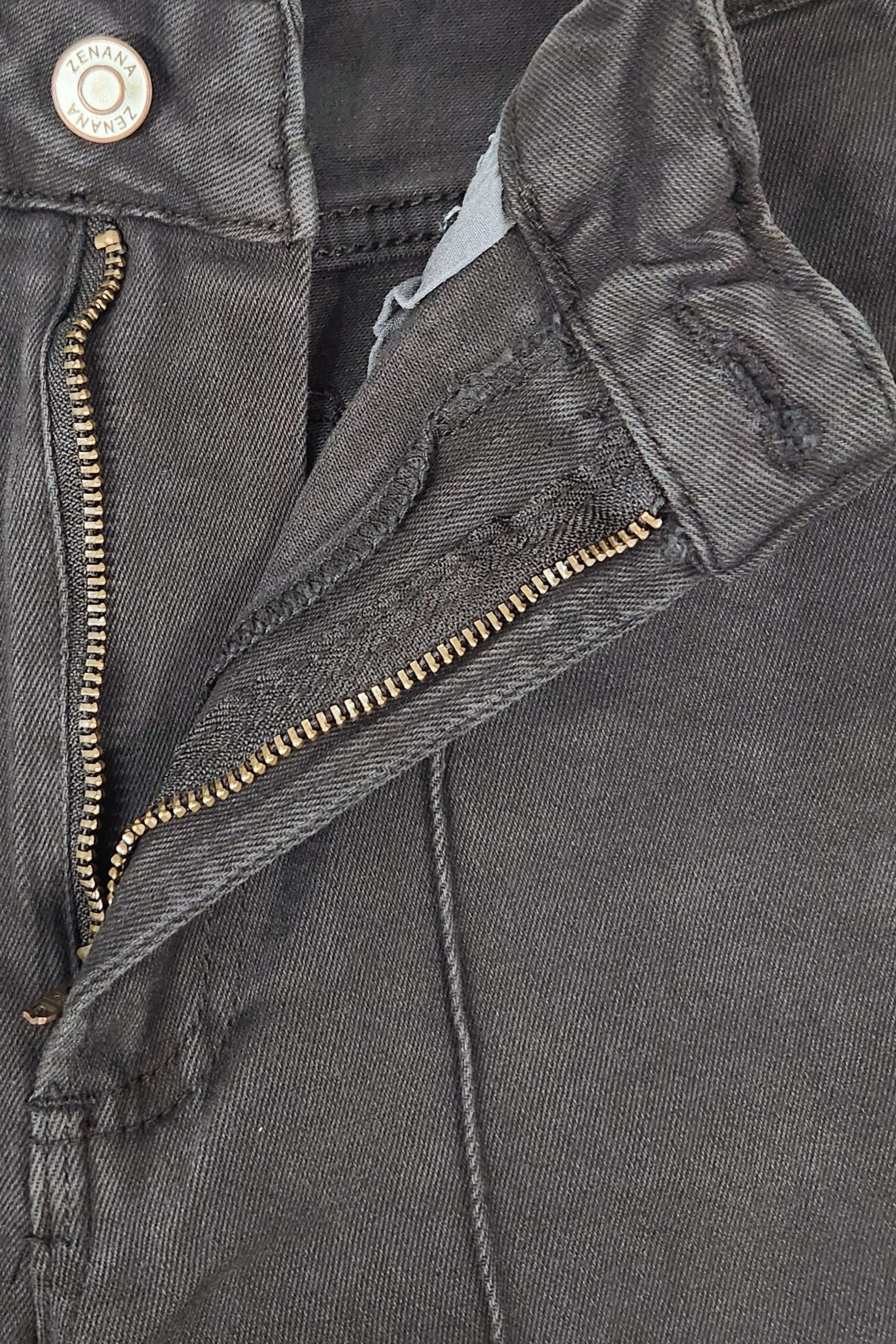 Black High Rise Pintuck Jeans