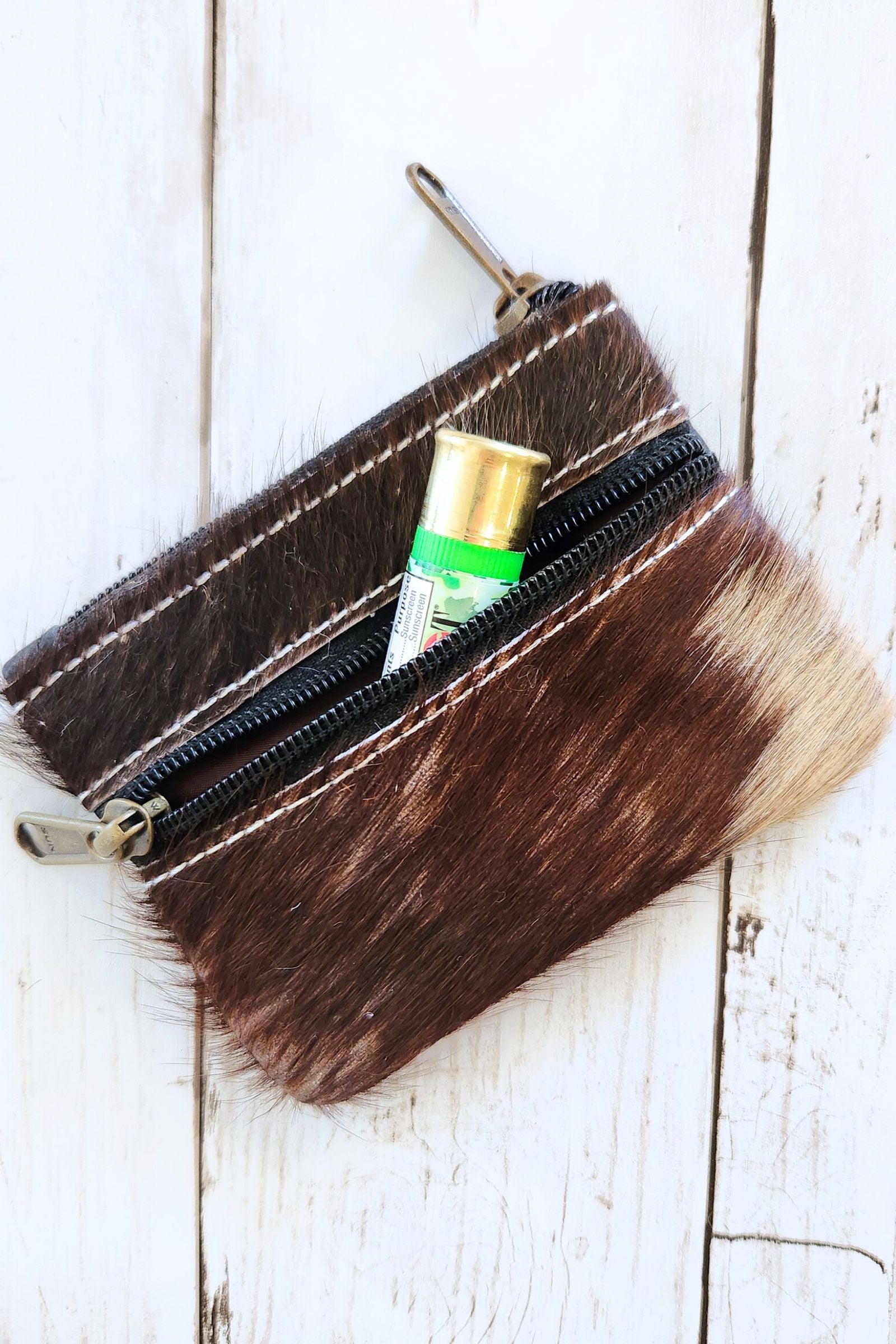 Cowhide Leather Coin Purse