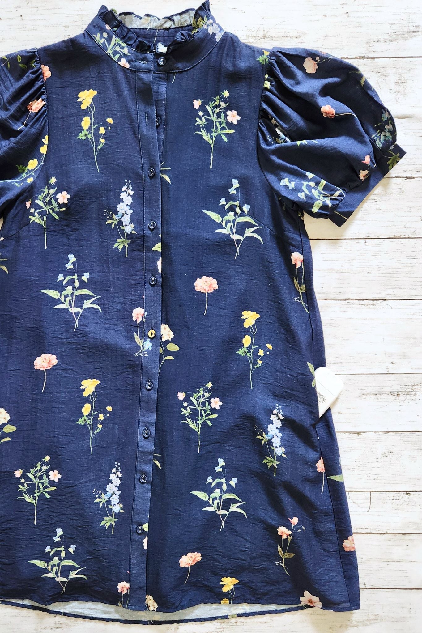 Wildflower Floral Button Down Dress