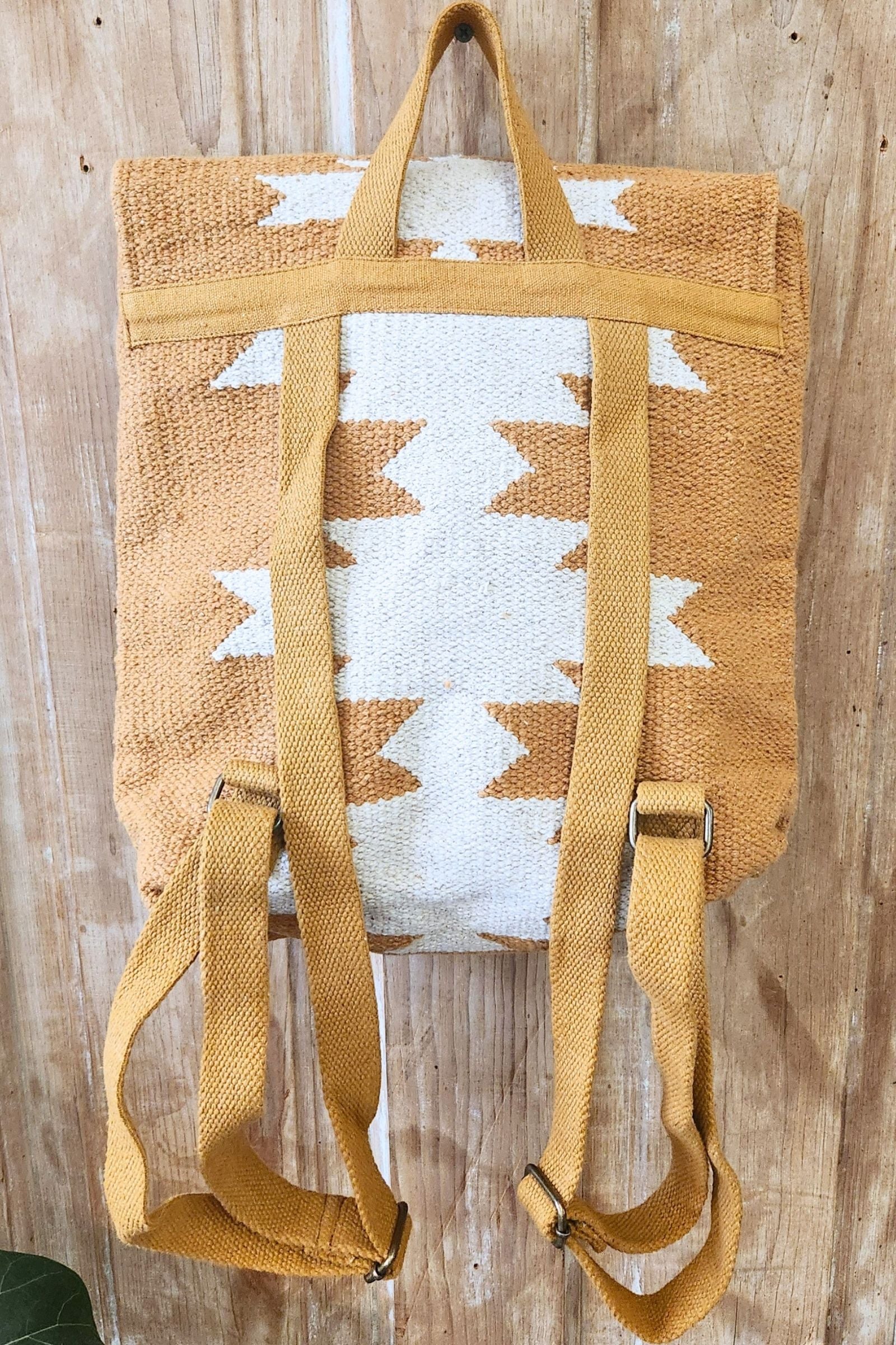 Camel & Cream Aztec Backpack