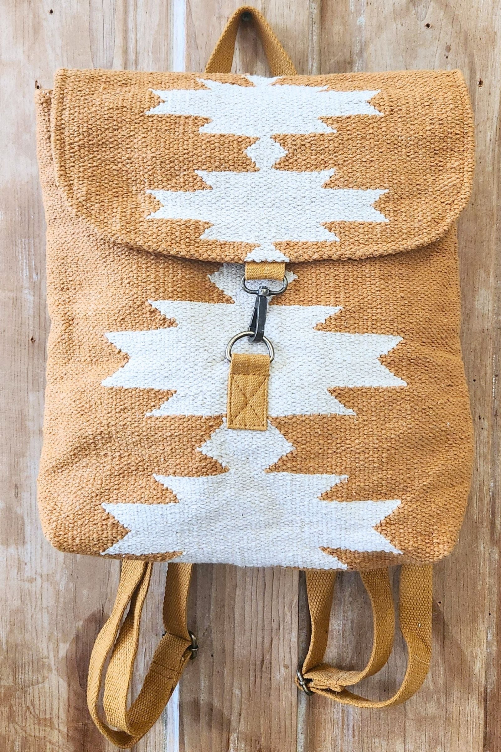 Camel & Cream Aztec Backpack