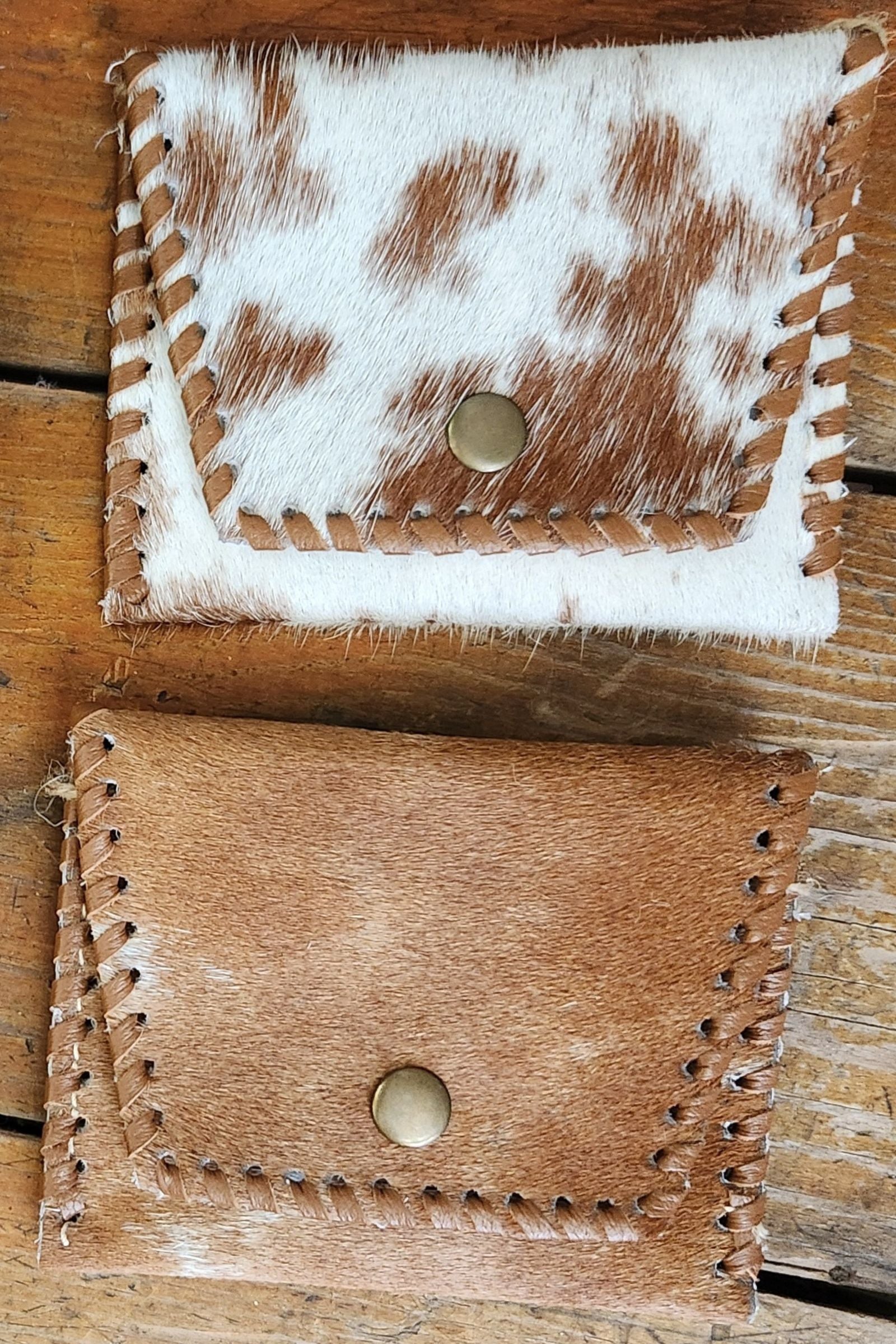 Cute Side Cowhide Coin Purse