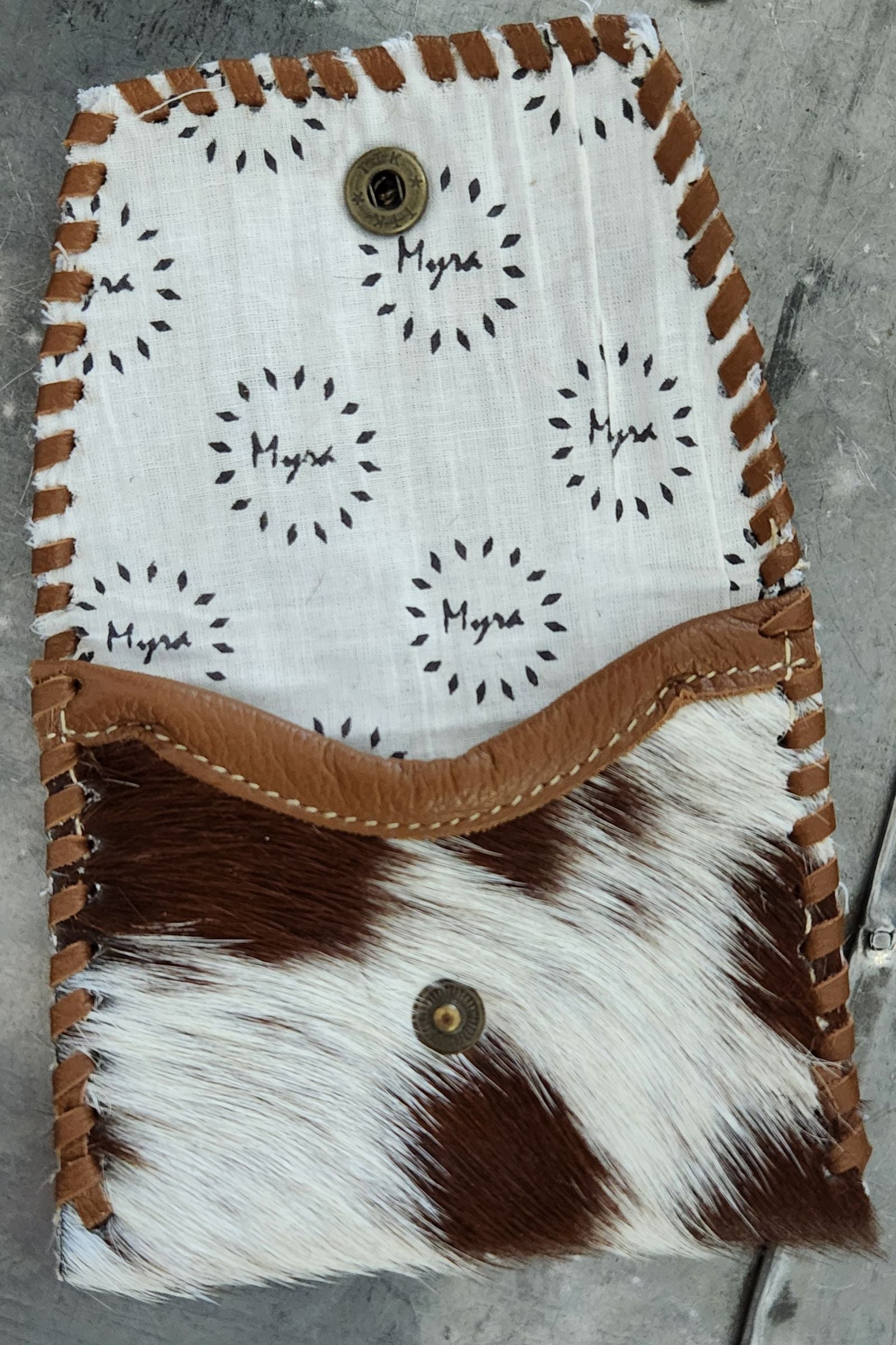 Cute Side Cowhide Coin Purse