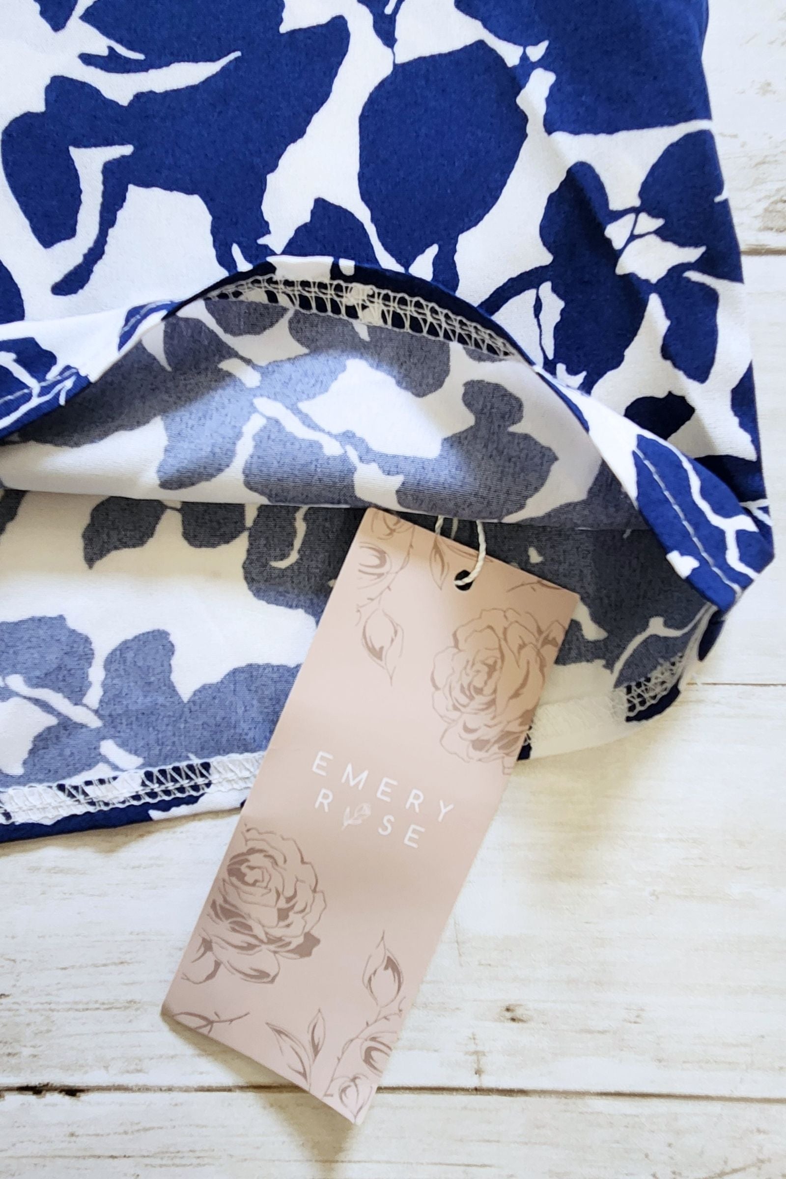 Blue Floral Blouse CH