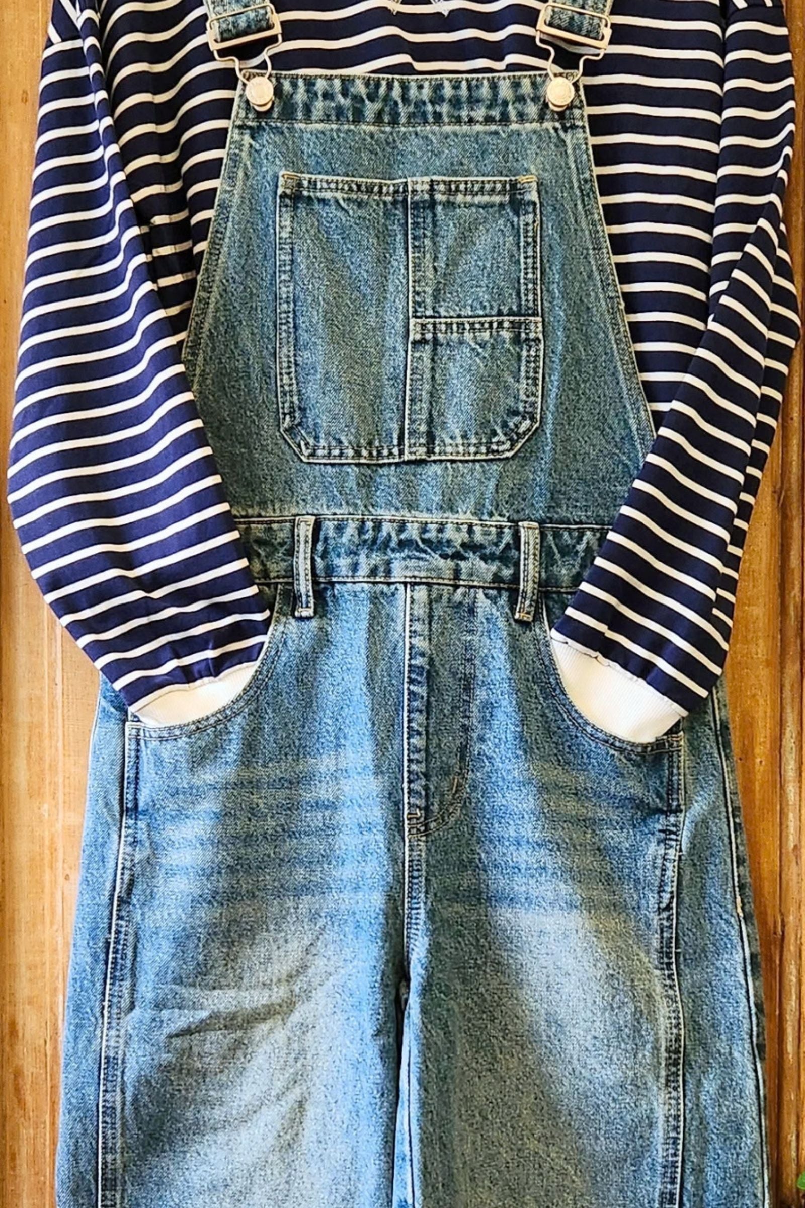Slouchy Relax Fit Denim Overall