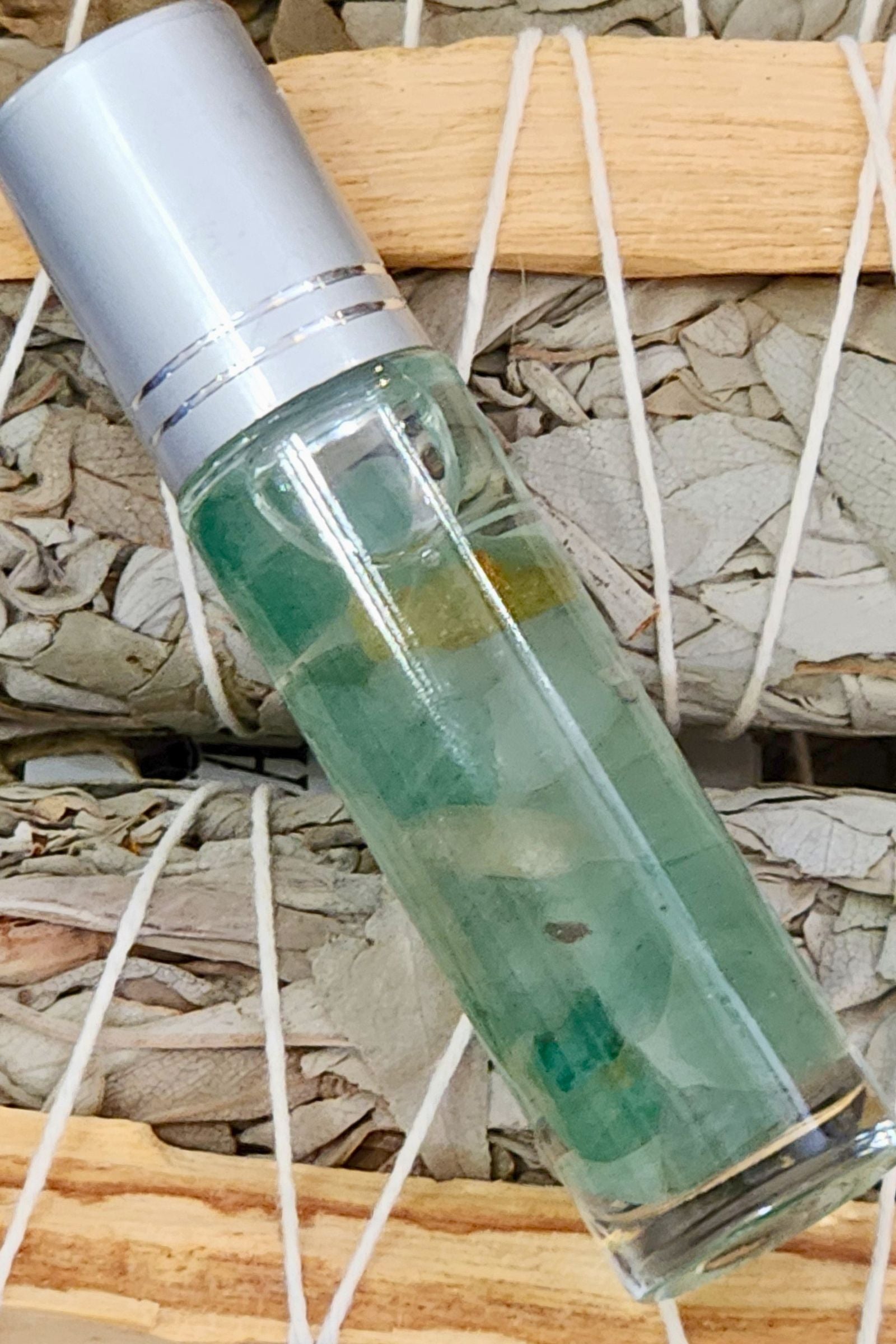 Abundance: Adventurine Crystal Lavender & Bergamot Roll-On Essential Oil