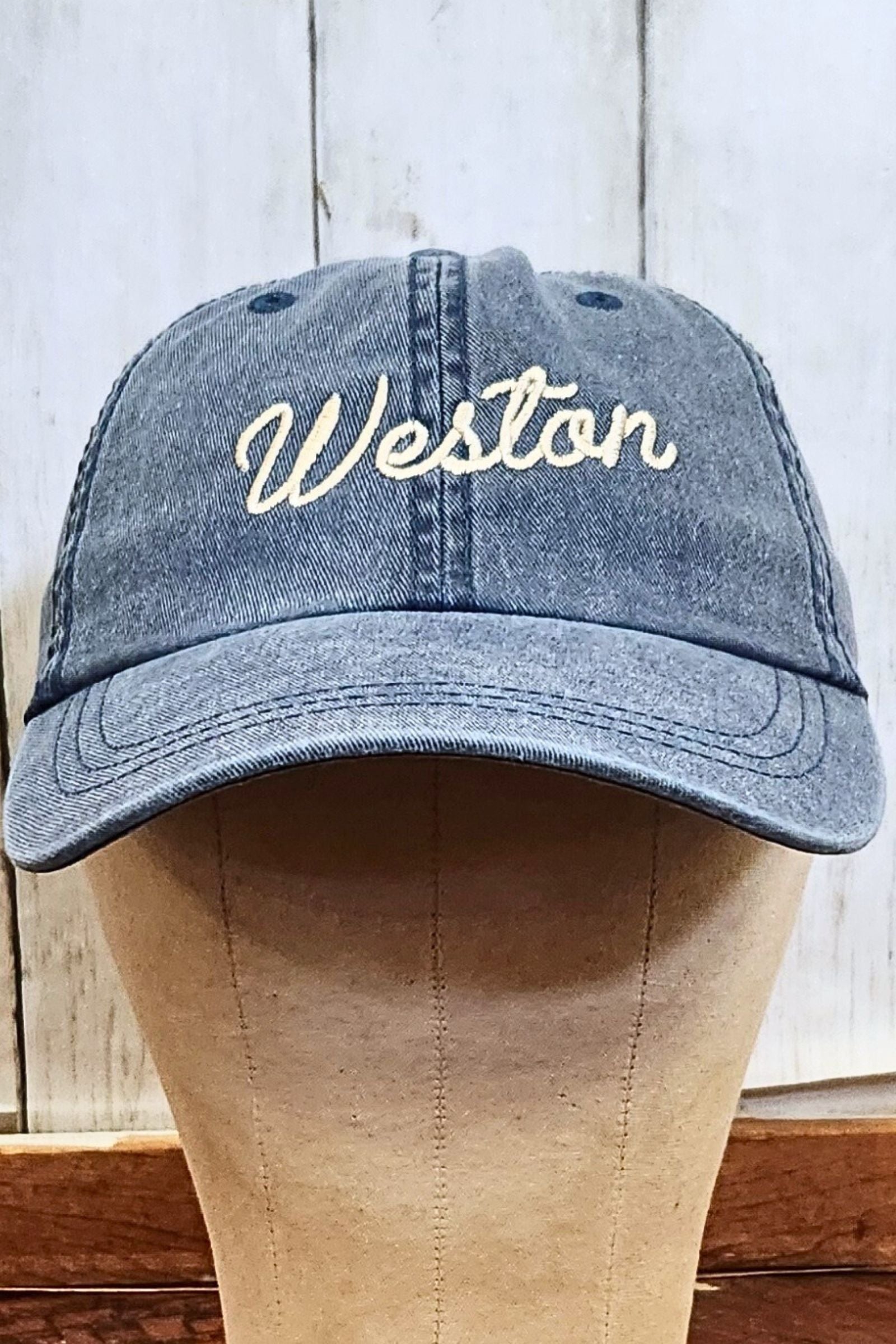 Faded Navy Weston Embroidered Dad Hat