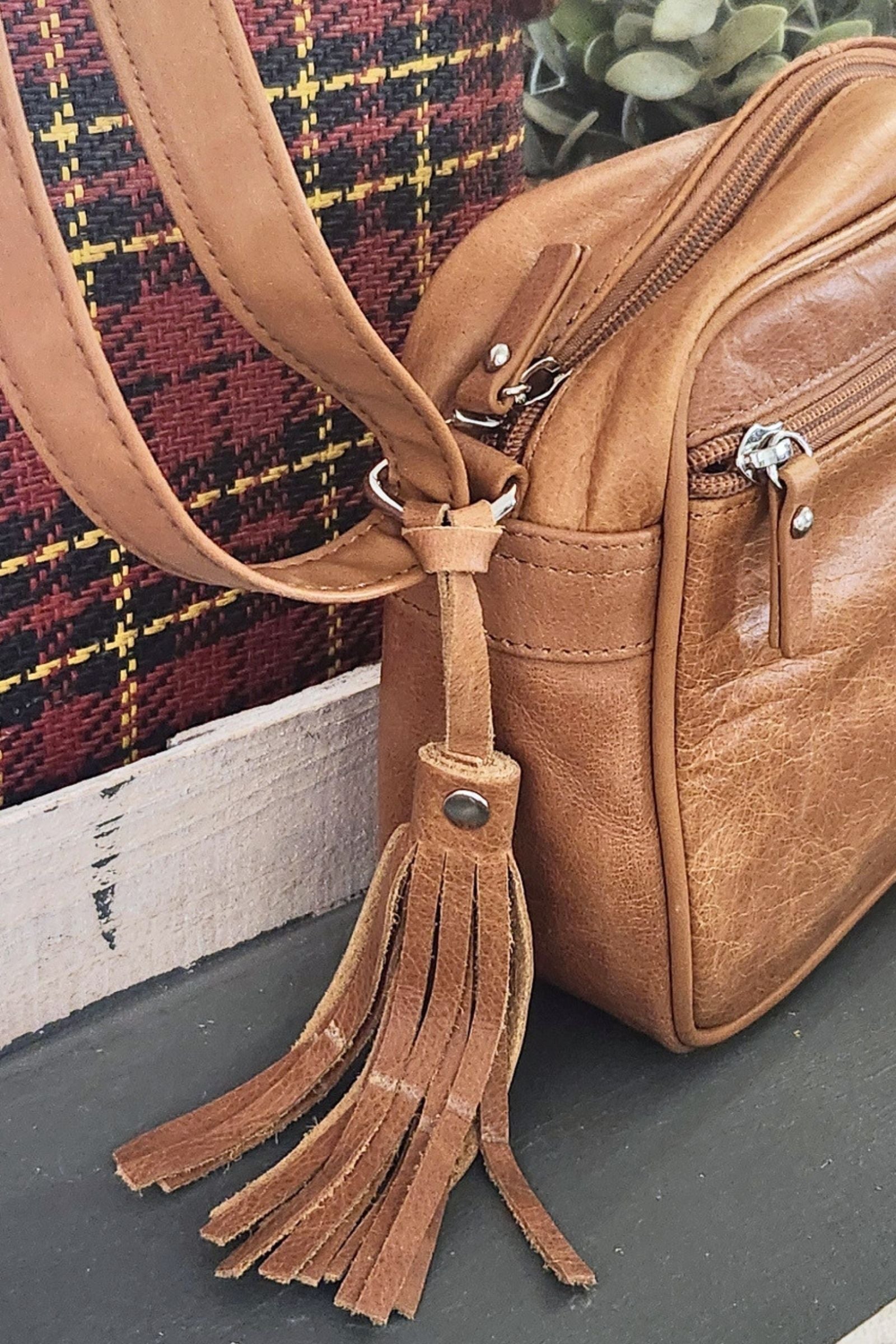 Festival Leather Crossbody Bag