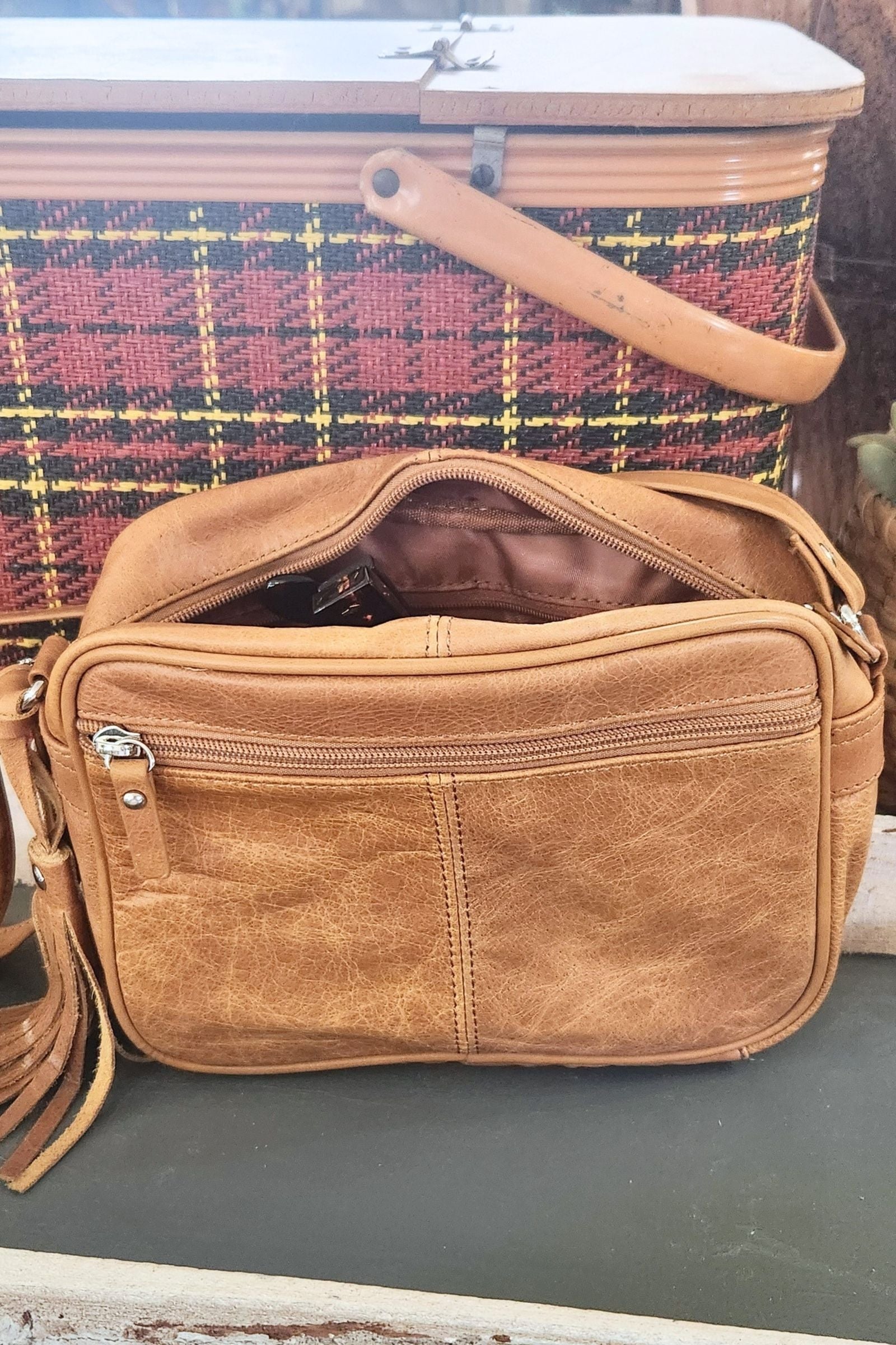 Festival Leather Crossbody Bag