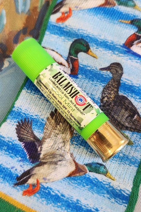 Balmshot Cool Mint Camo Beeswax Lip Balm