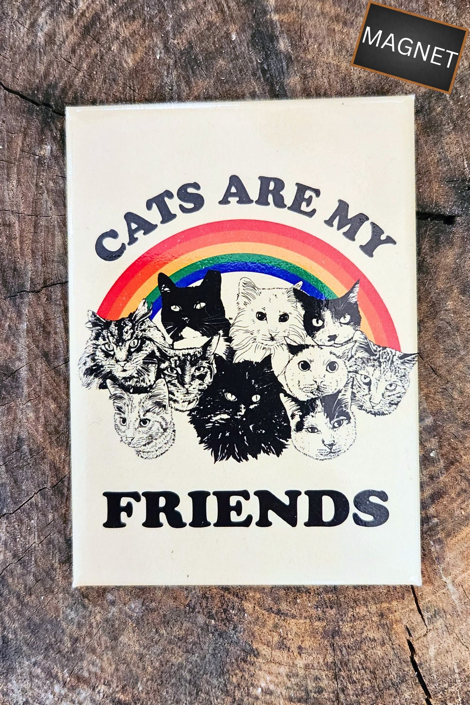 Cats are My Friends Magnet