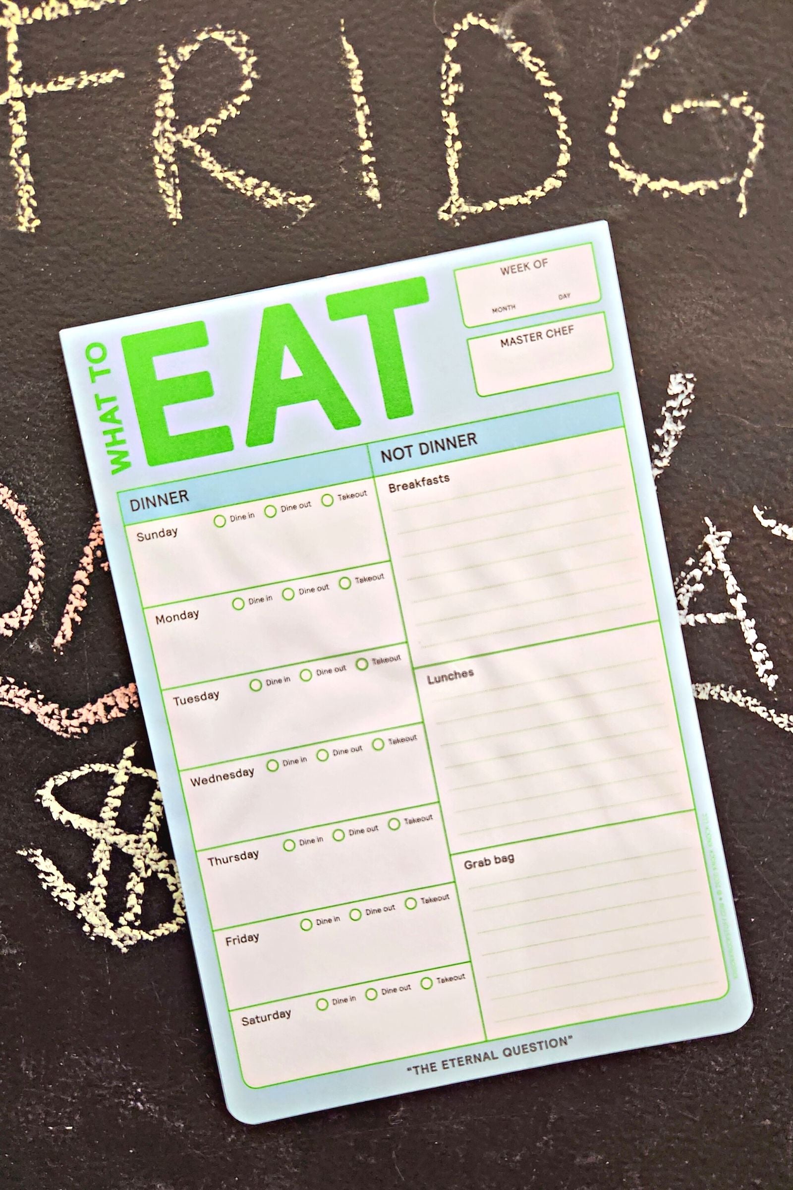 What to Eat Classic Note Pad