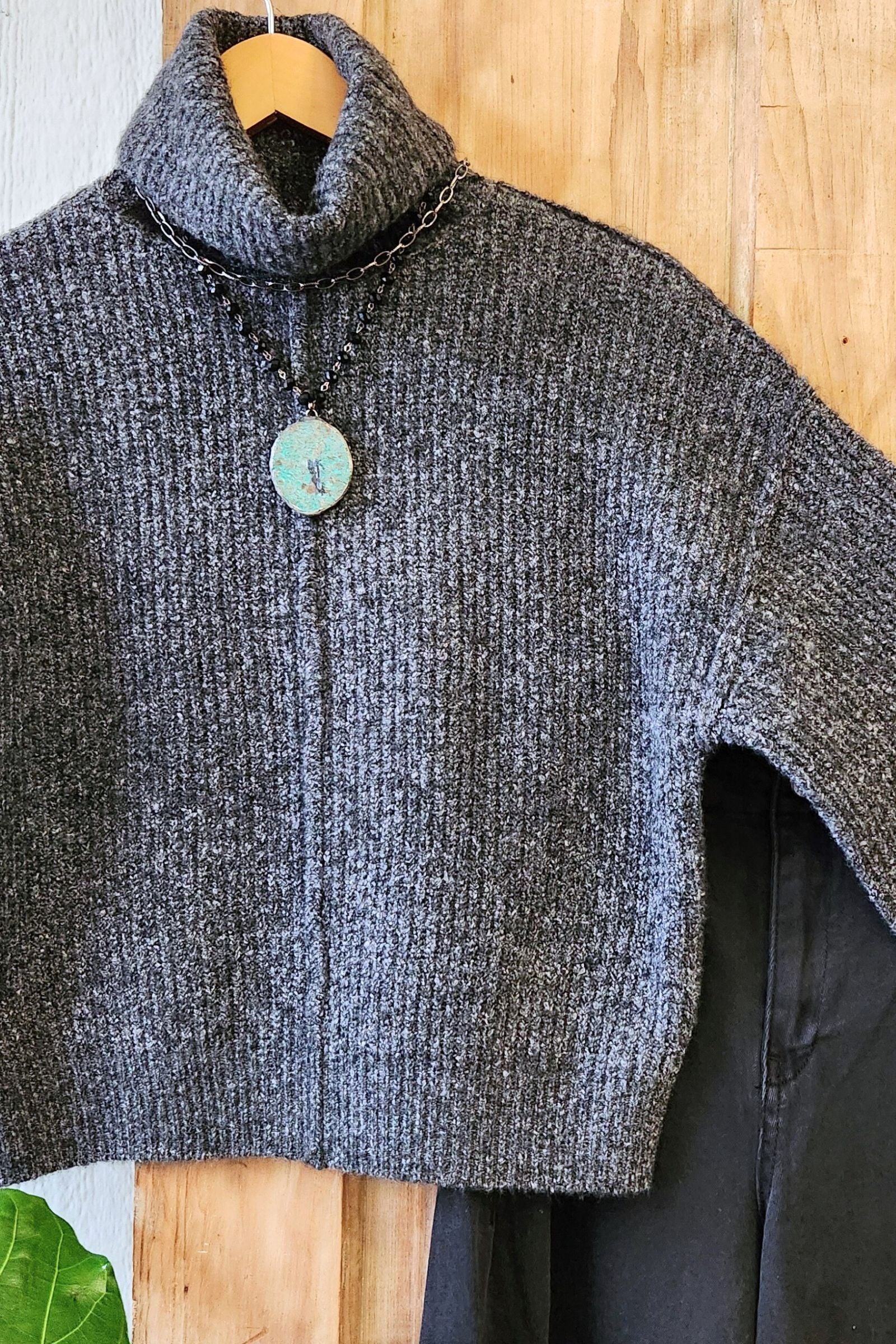 Black Turtleneck Sweater