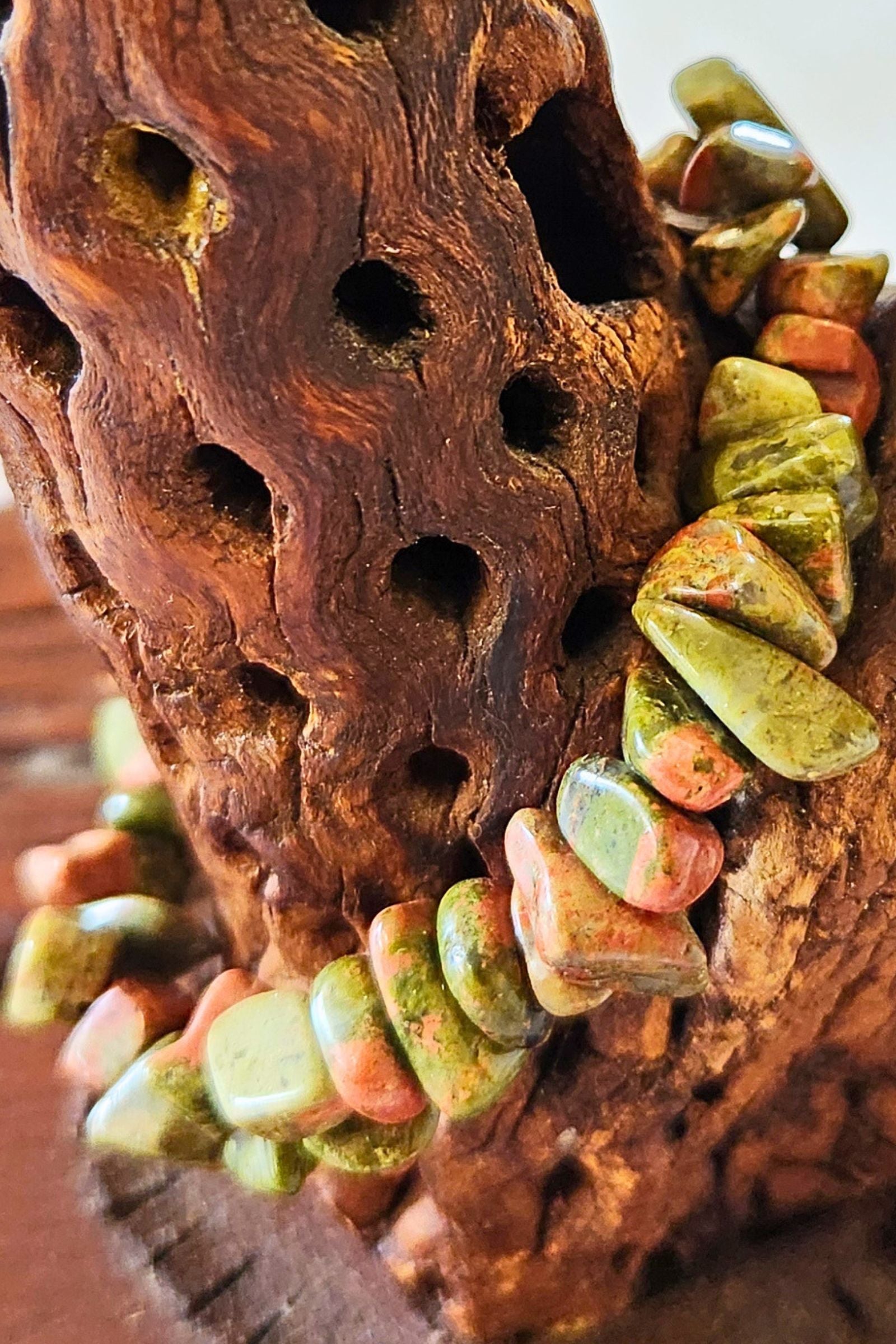 Amber Unakite Bracelets - 4 Styles