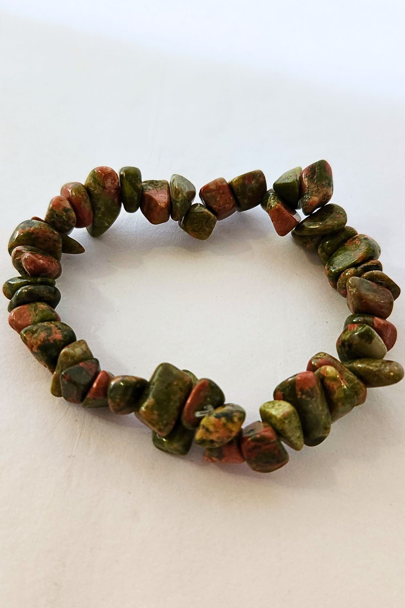 Amber Unakite Bracelets - 4 Styles