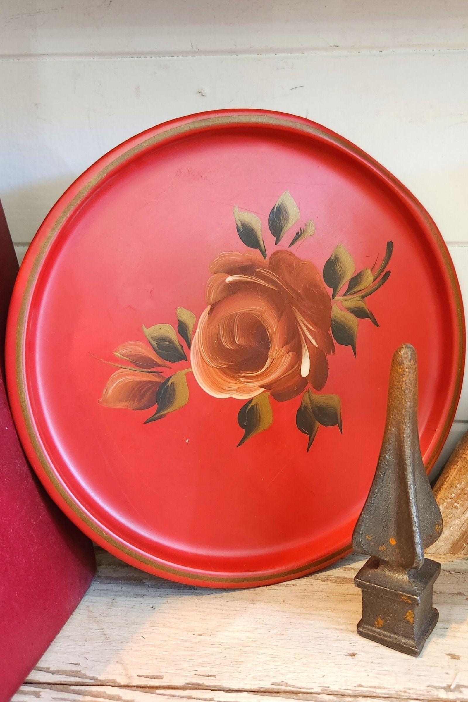 Small Vintage Floral Tray
