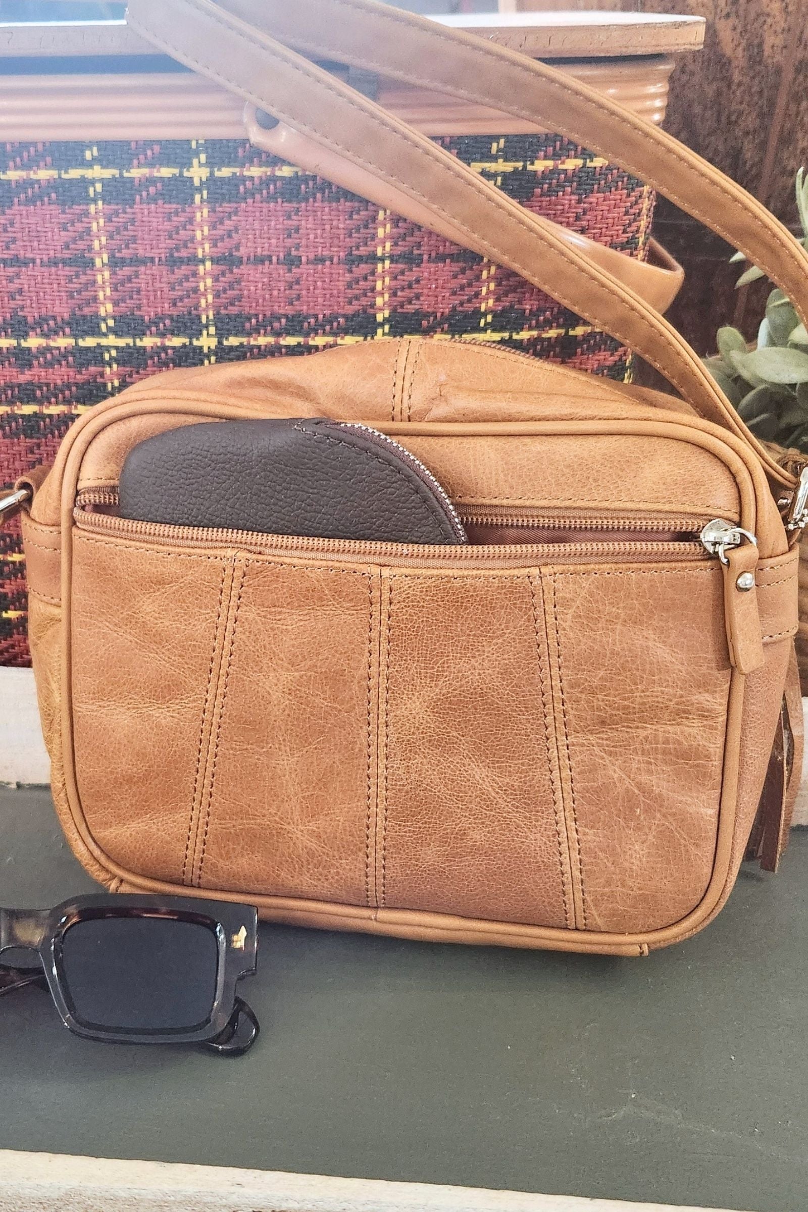 Festival Leather Crossbody Bag