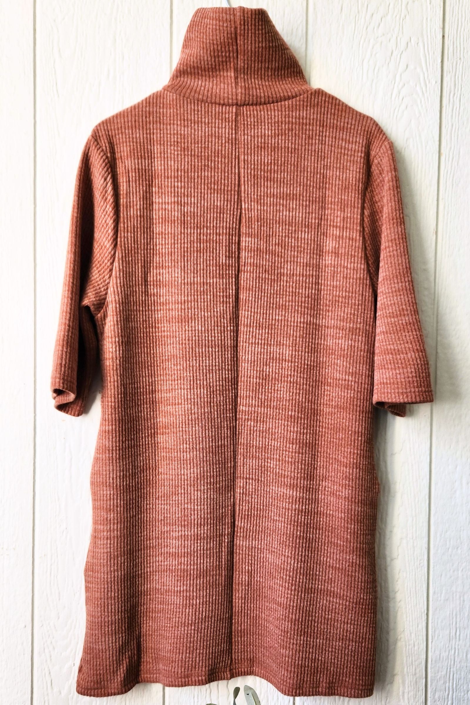 Cinnamon Half Sleeve Turtle Neck Dress