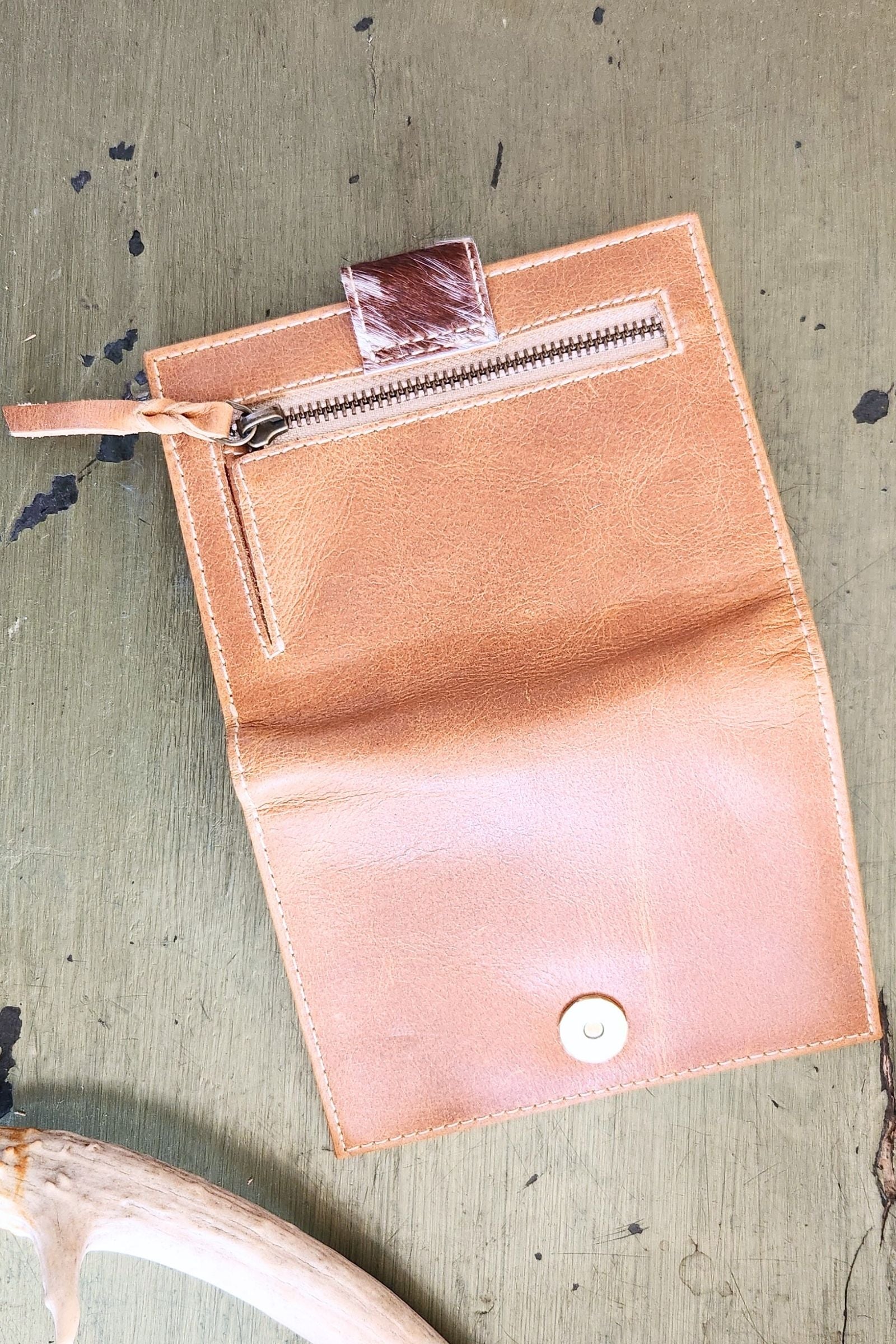 Classic Tan Leather Women's Wallet