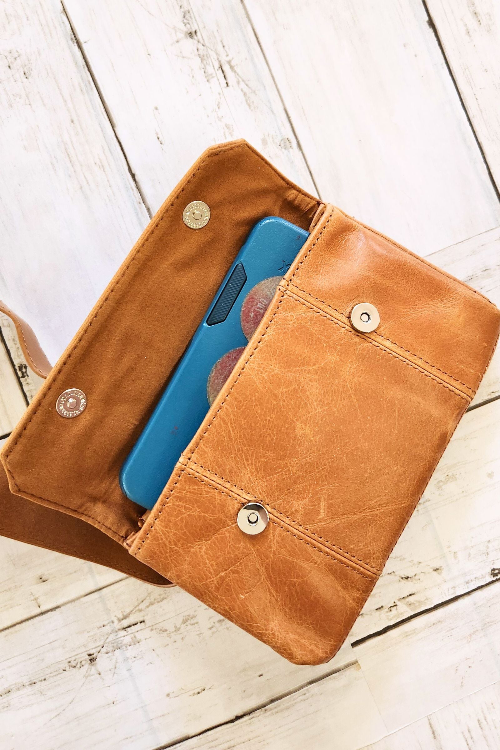 Tan Leather Belt Bag - Fanny Pack and Sling Bag