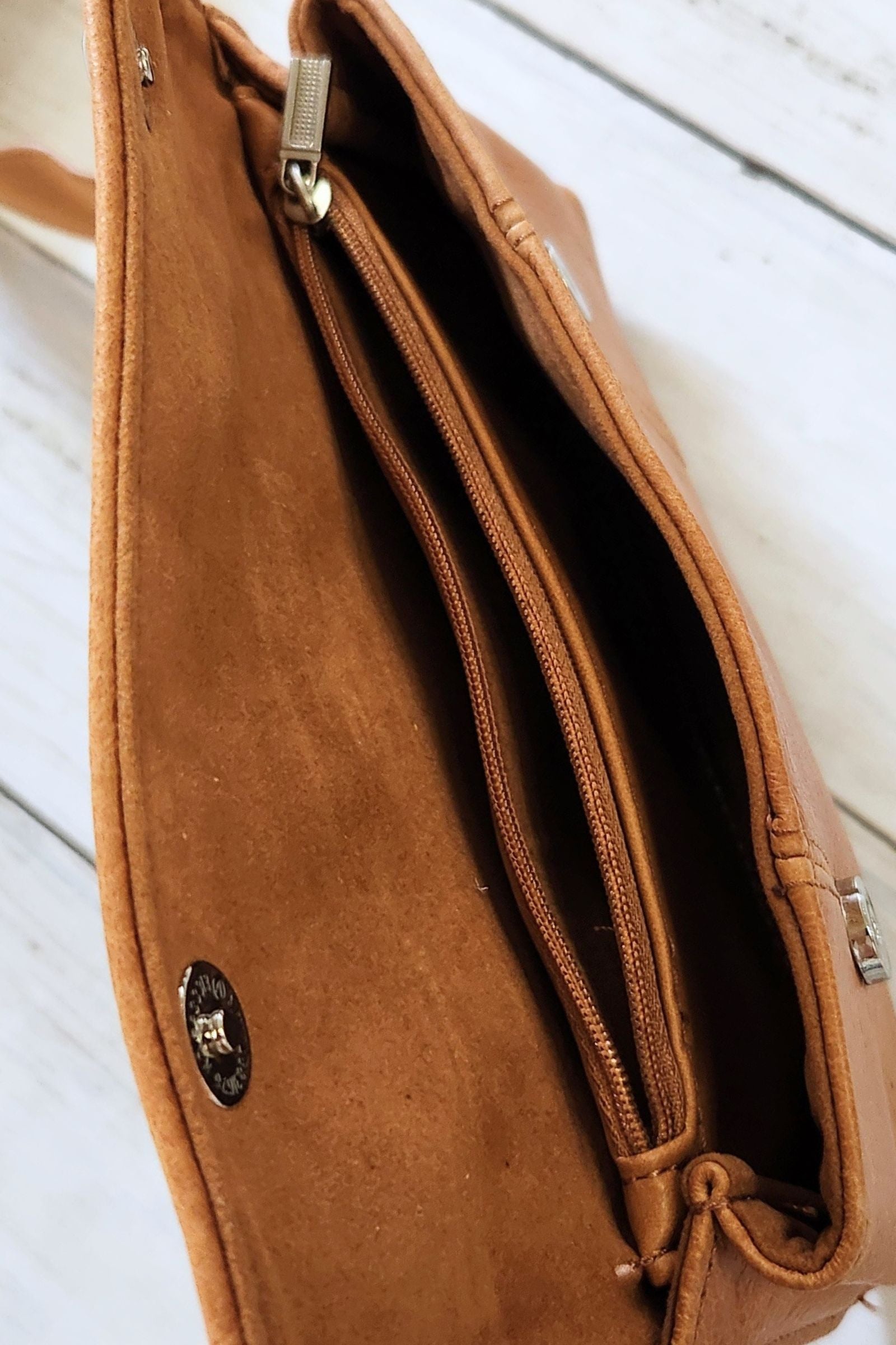 Tan Leather Belt Bag - Fanny Pack and Sling Bag