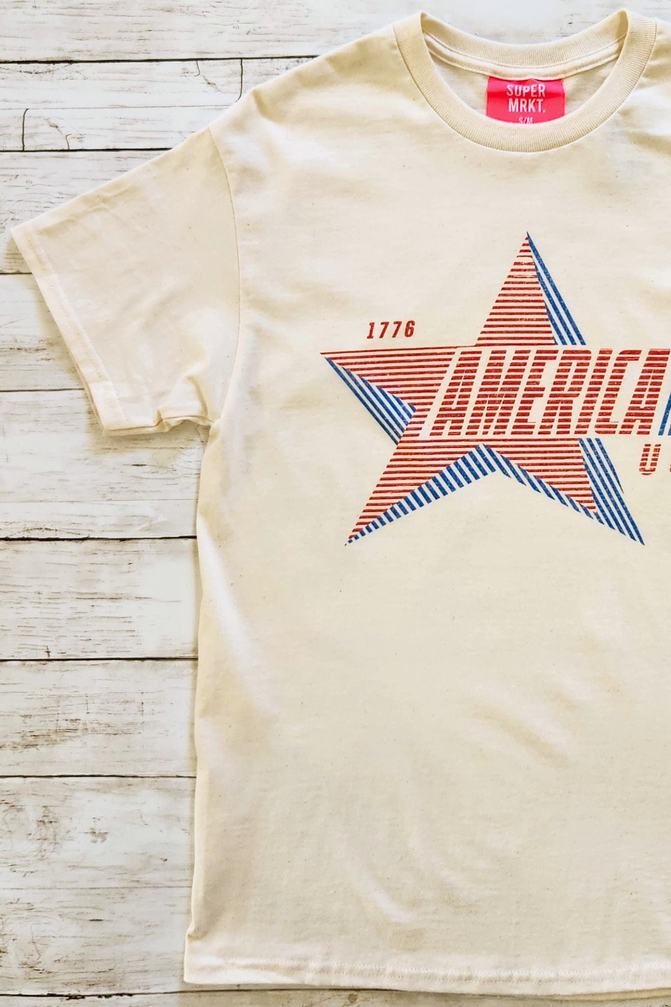 America 1776 USA Retro Star T Shirt