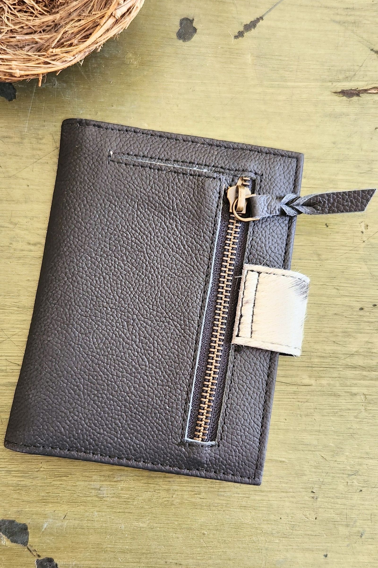 Midnight Black Leather Women's Wallet
