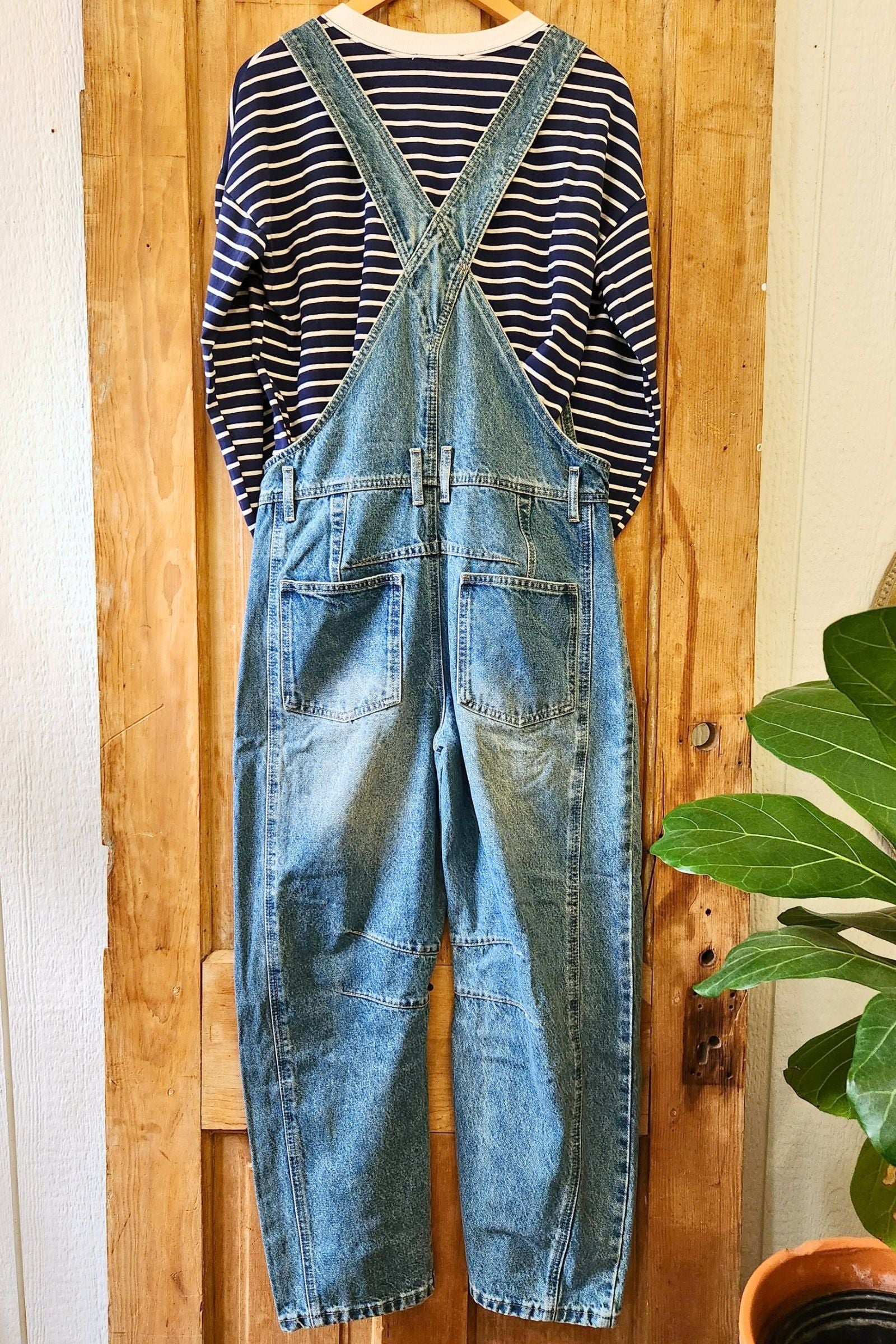 Slouchy Relax Fit Denim Overall