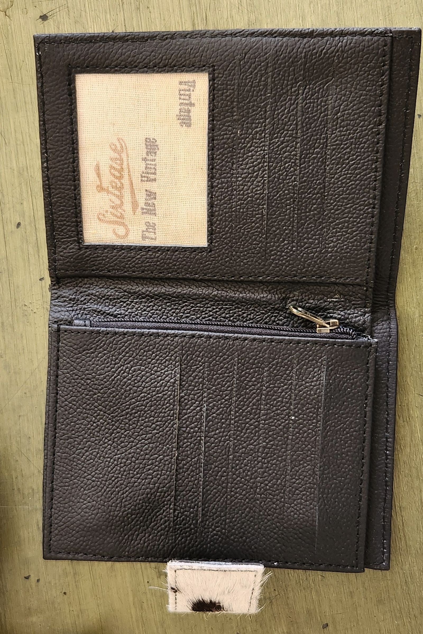 Midnight Black Leather Women's Wallet