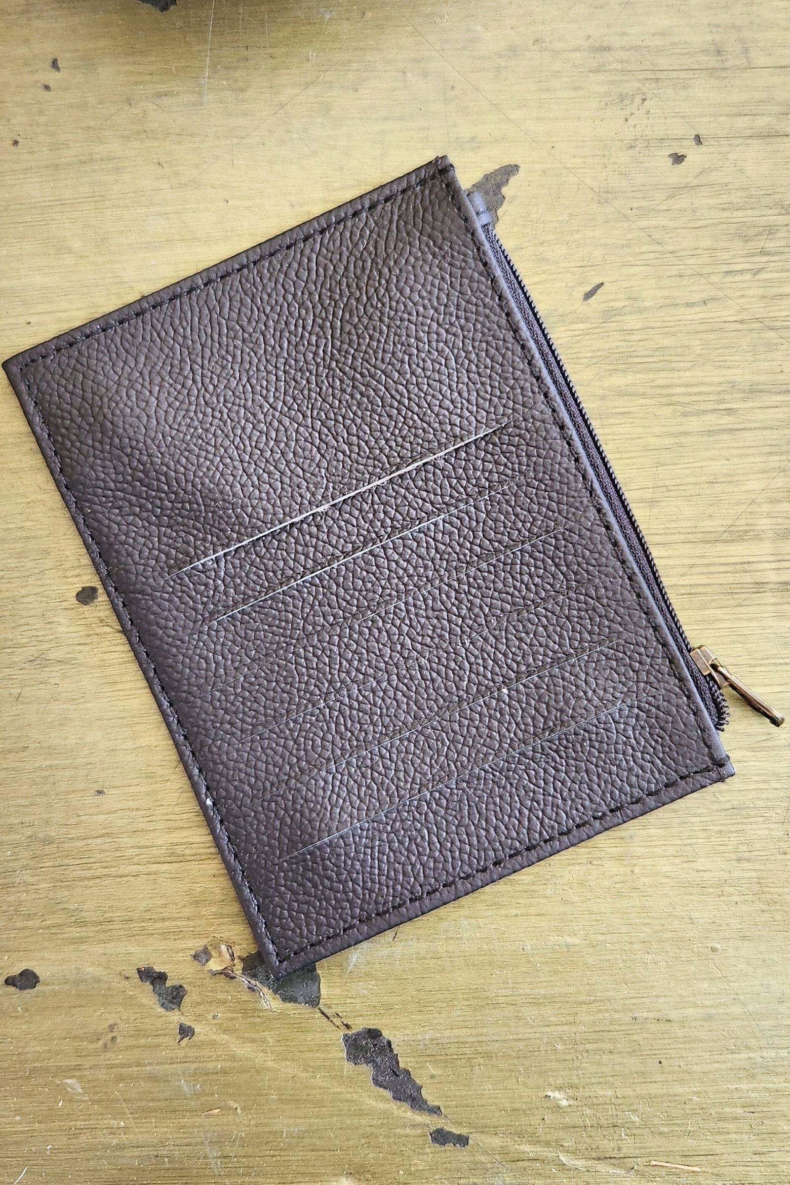 Midnight Black Leather Women's Wallet