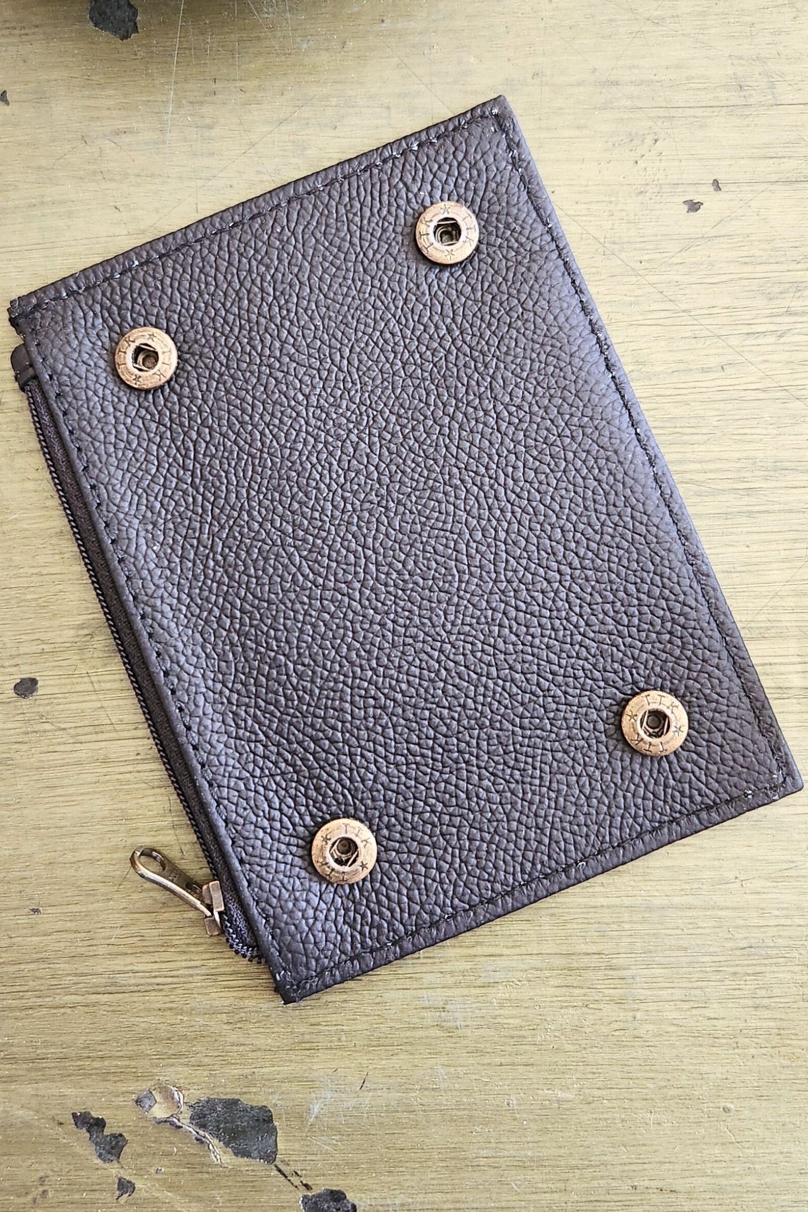 Midnight Black Leather Women's Wallet
