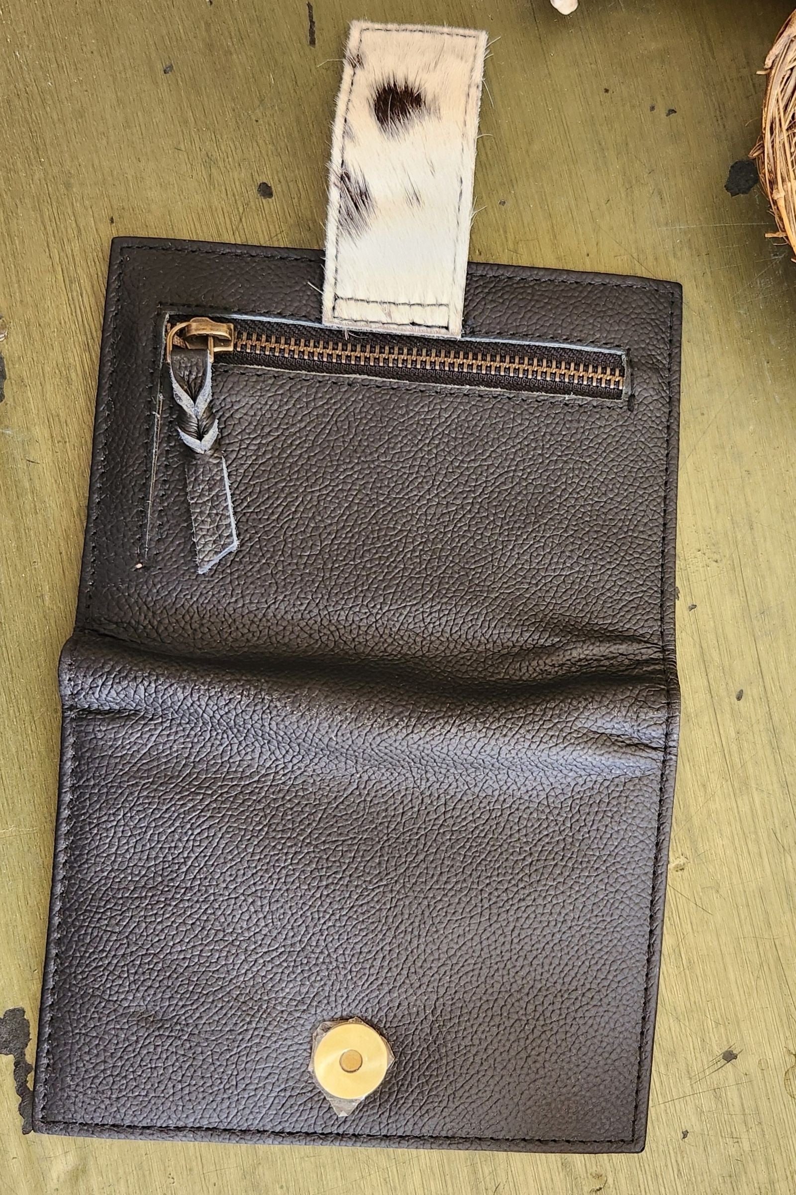 Midnight Black Leather Women's Wallet