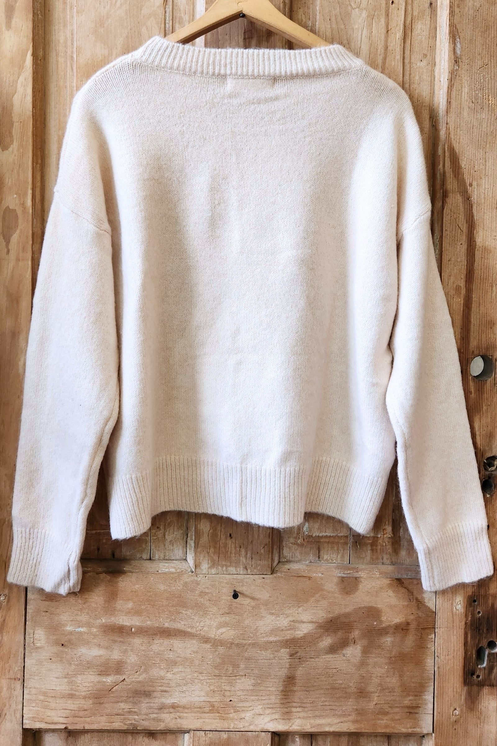 Ivory & Black 87 Lace Contrast Sweater