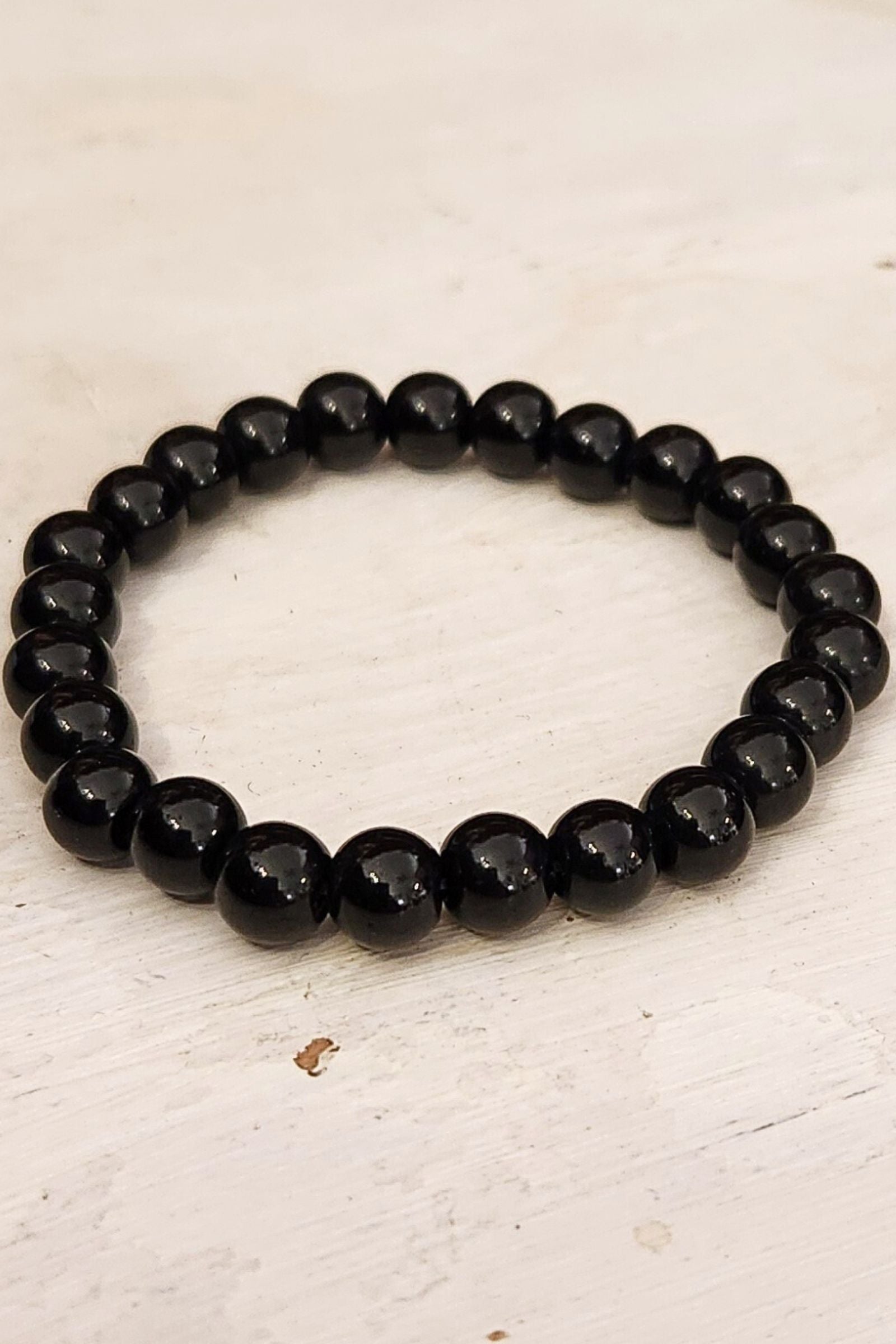 Lava Rock Stone Stretch Bracelet