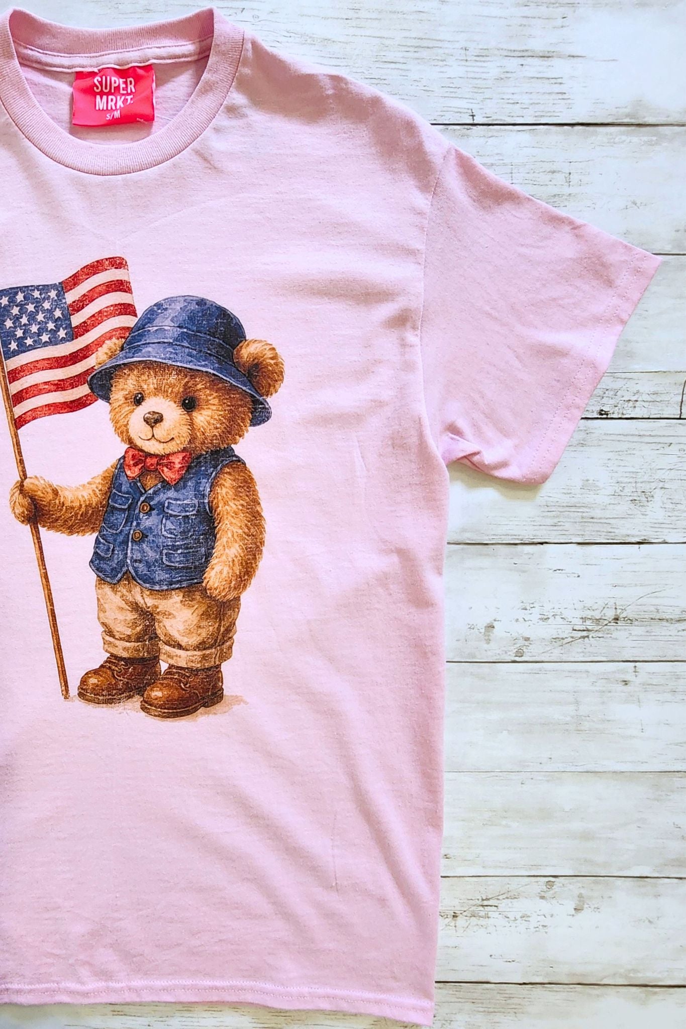 USA Patriotic Teddy Bear T Shirt