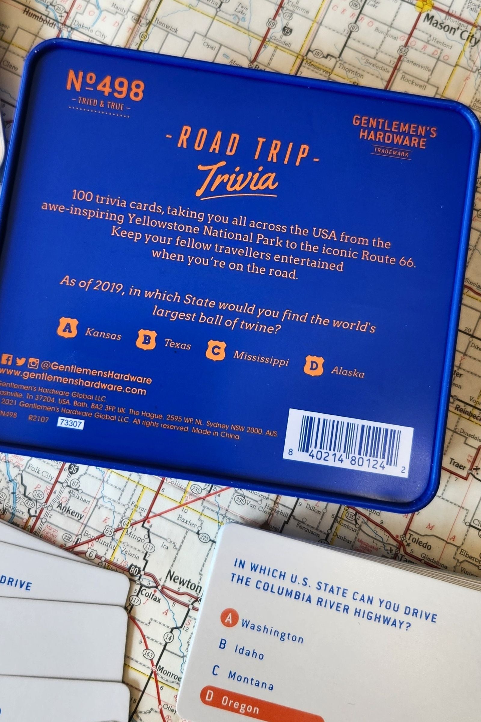 Road Trip Trivia Game