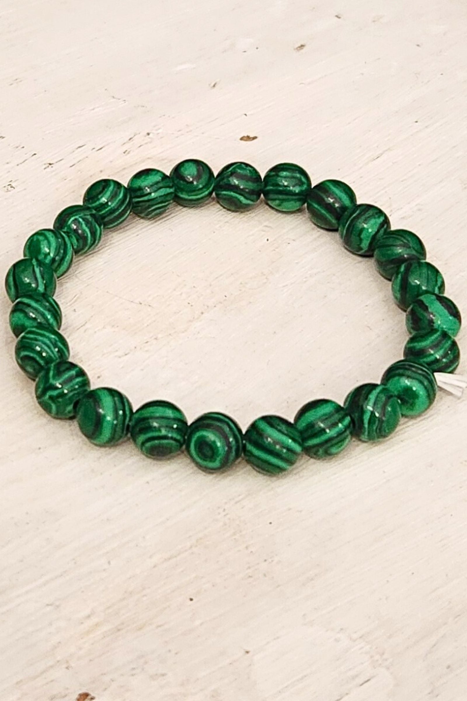 Malachite Crystal Stone Stretch Bracelet