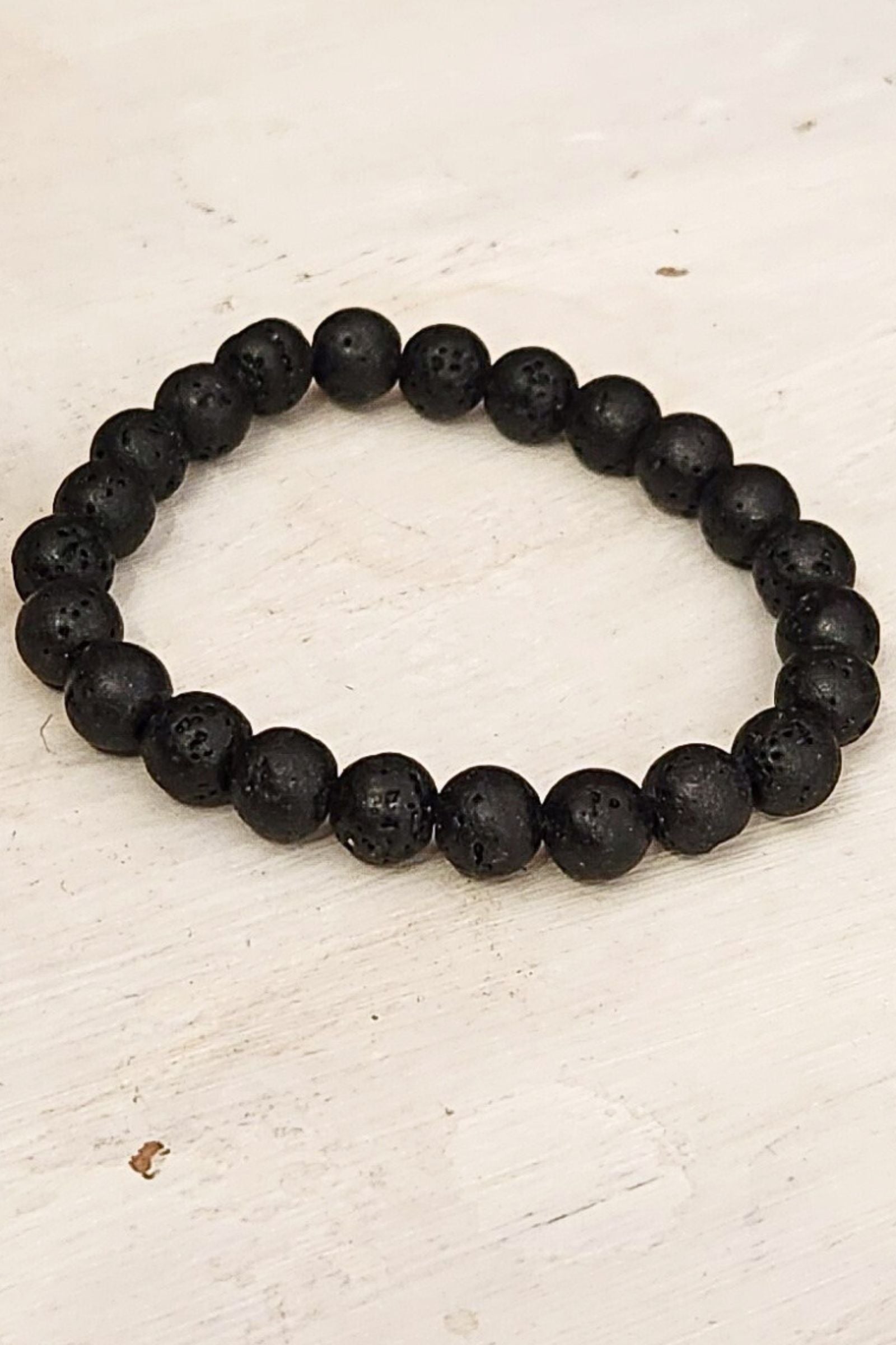 Obsidian Crystal Stone Stretch Bracelet