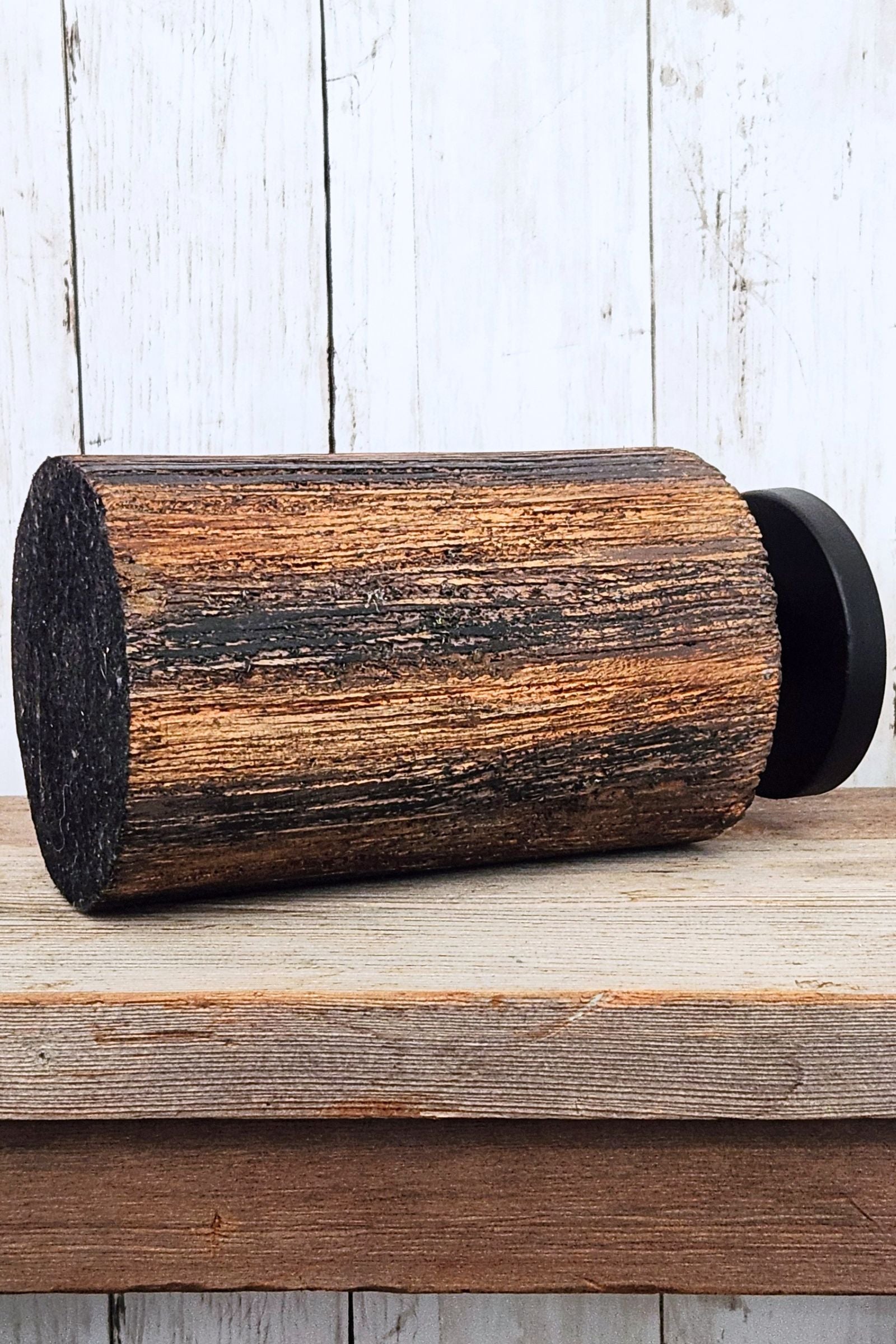 9 1/2" Wood Candle Holder