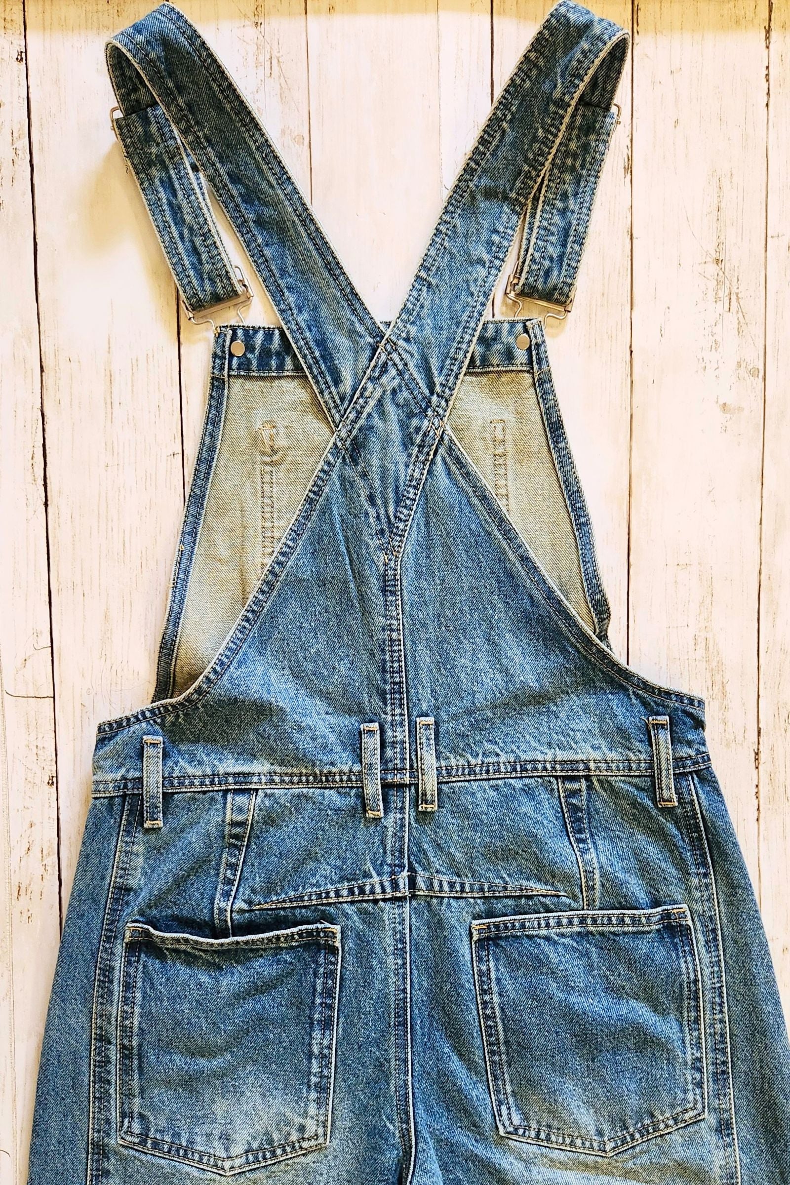 Slouchy Relax Fit Denim Overall