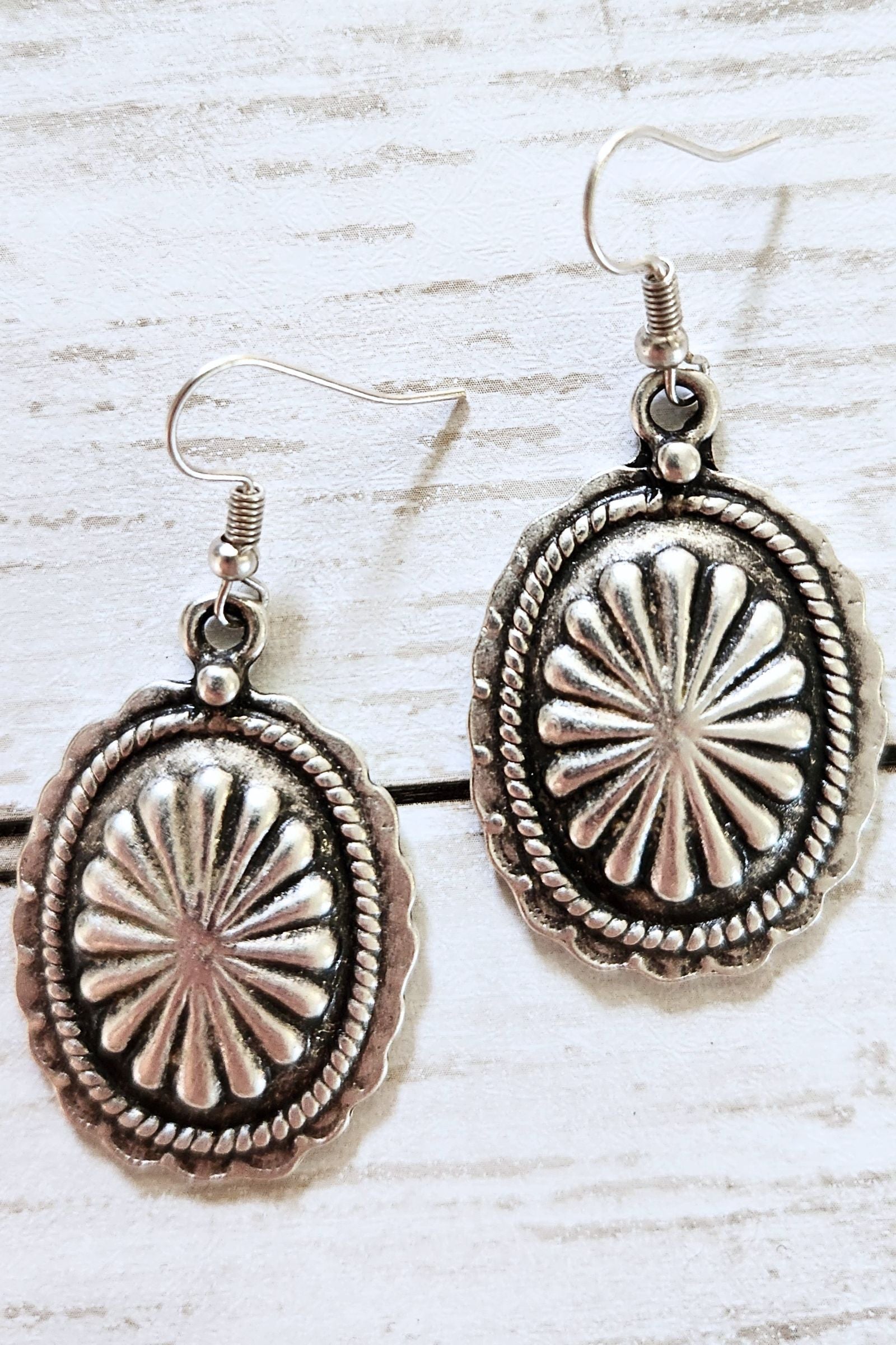 Concho Dangle Earring