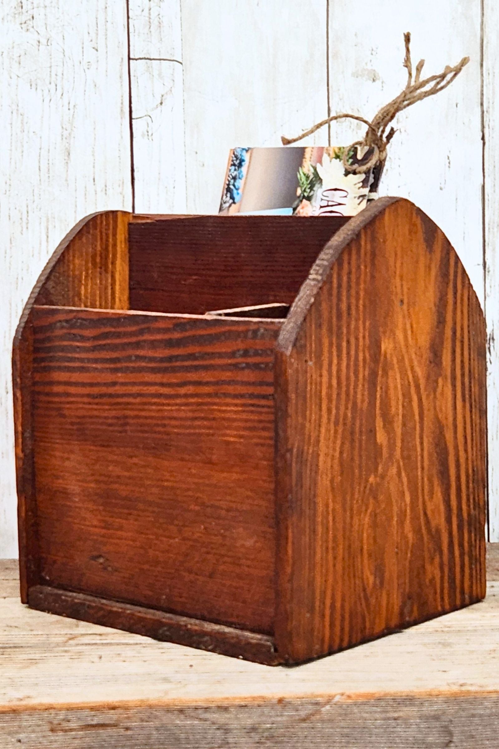 Vintage Wood Organizer