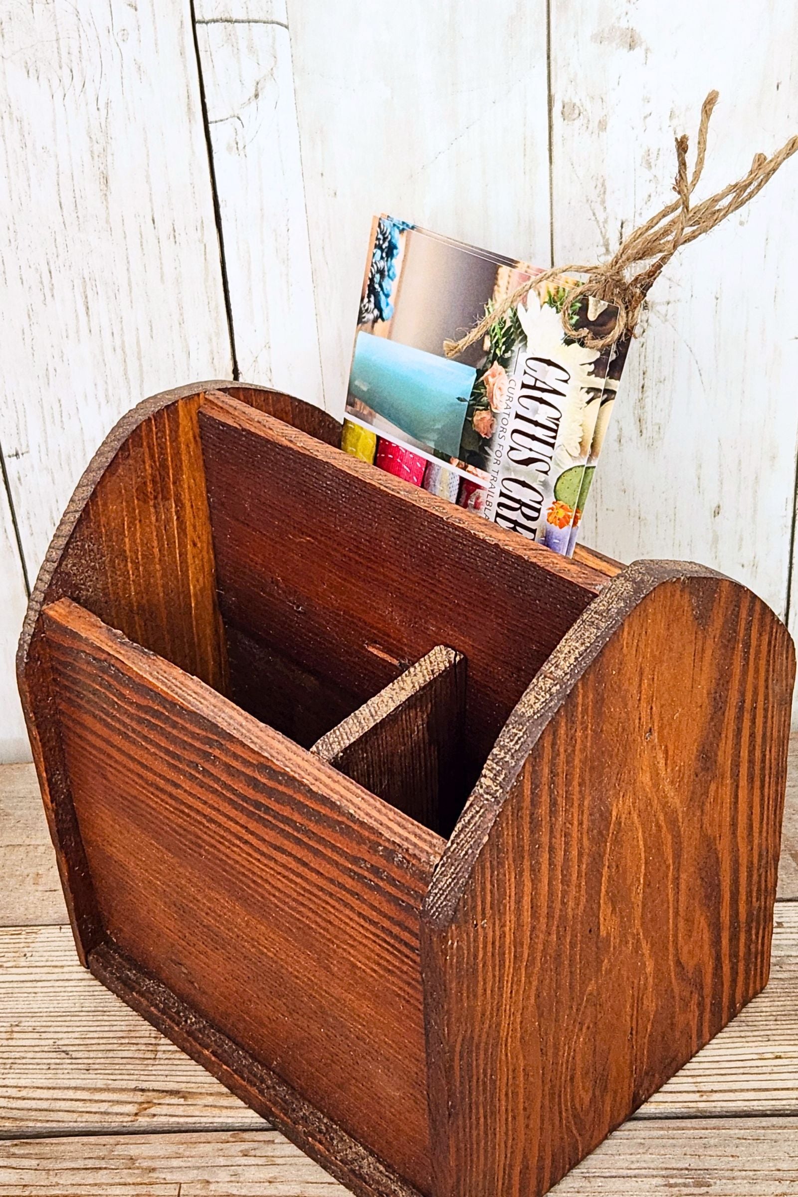 Vintage Wood Organizer