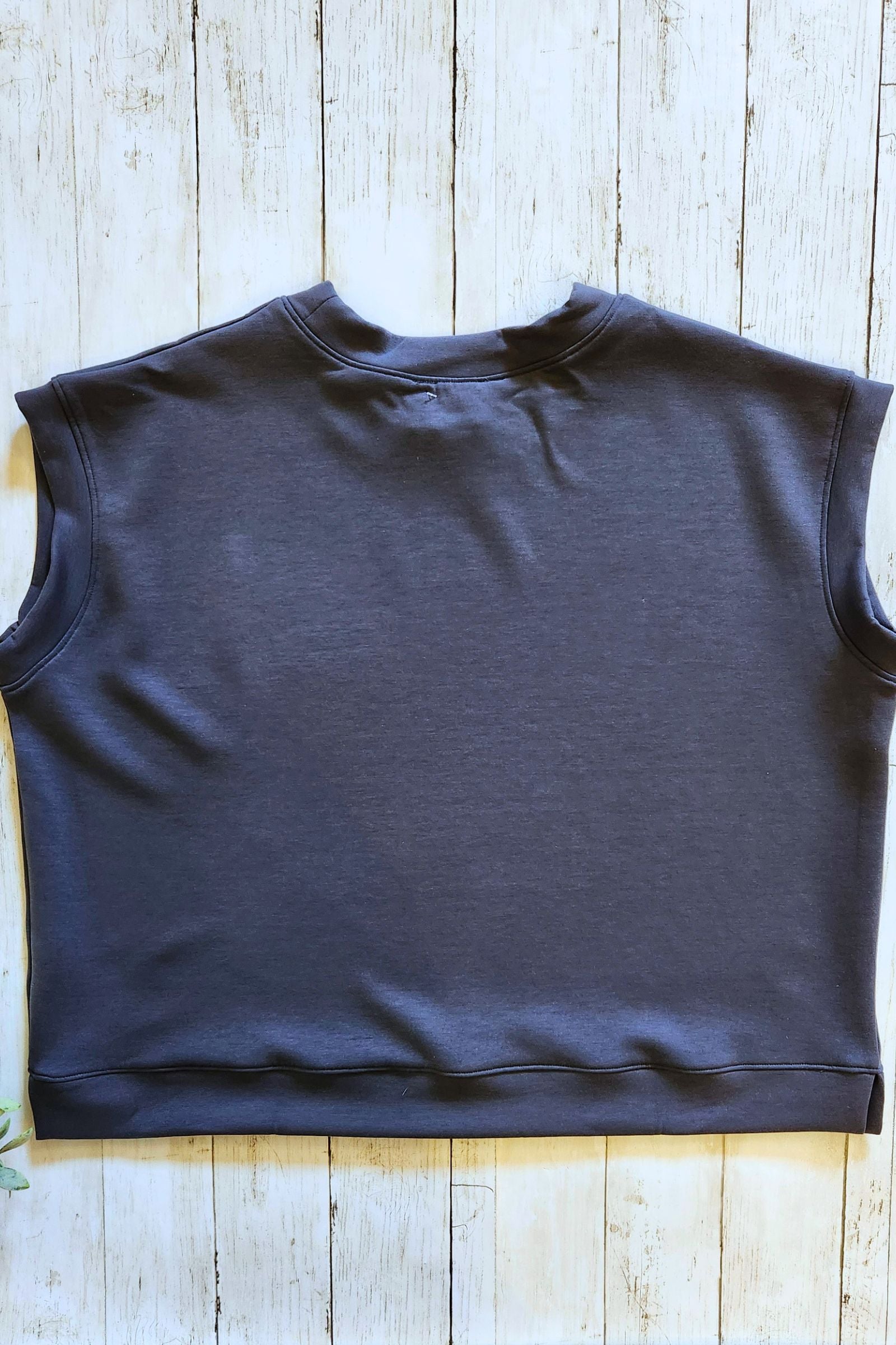 Ash Gray Scuba Pullover Top