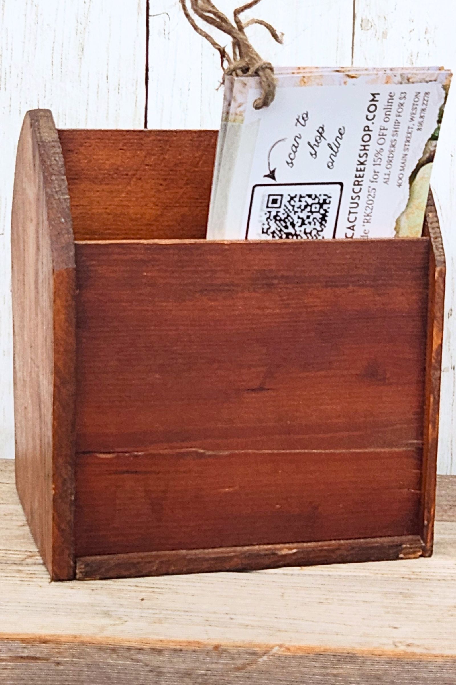 Vintage Wood Organizer
