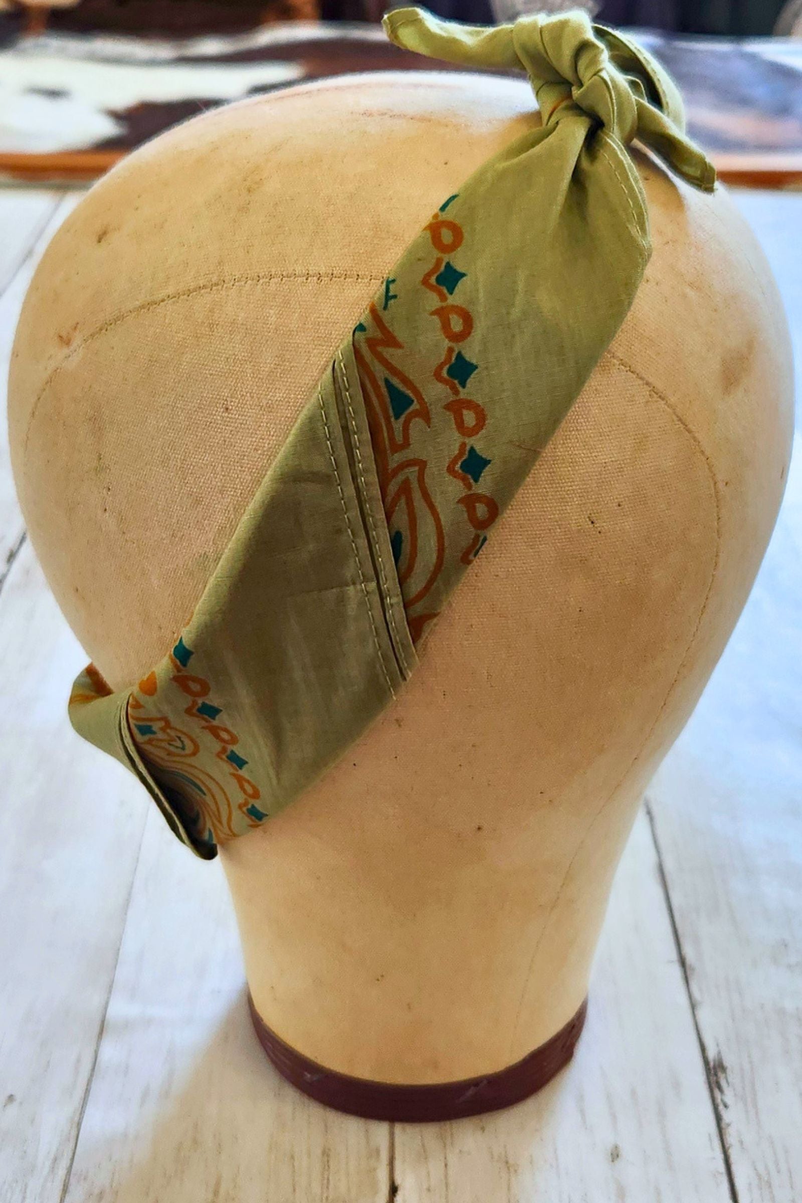 Olive & Rust Paisley Bandana