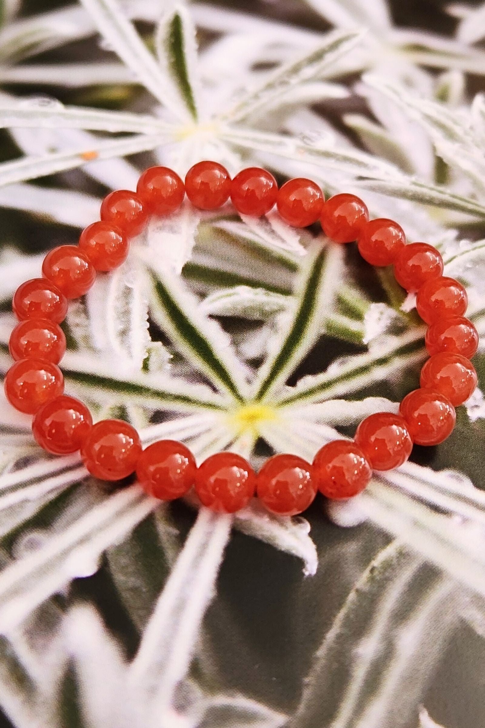 Carnelian Crystal Stone Stretch Bracelet