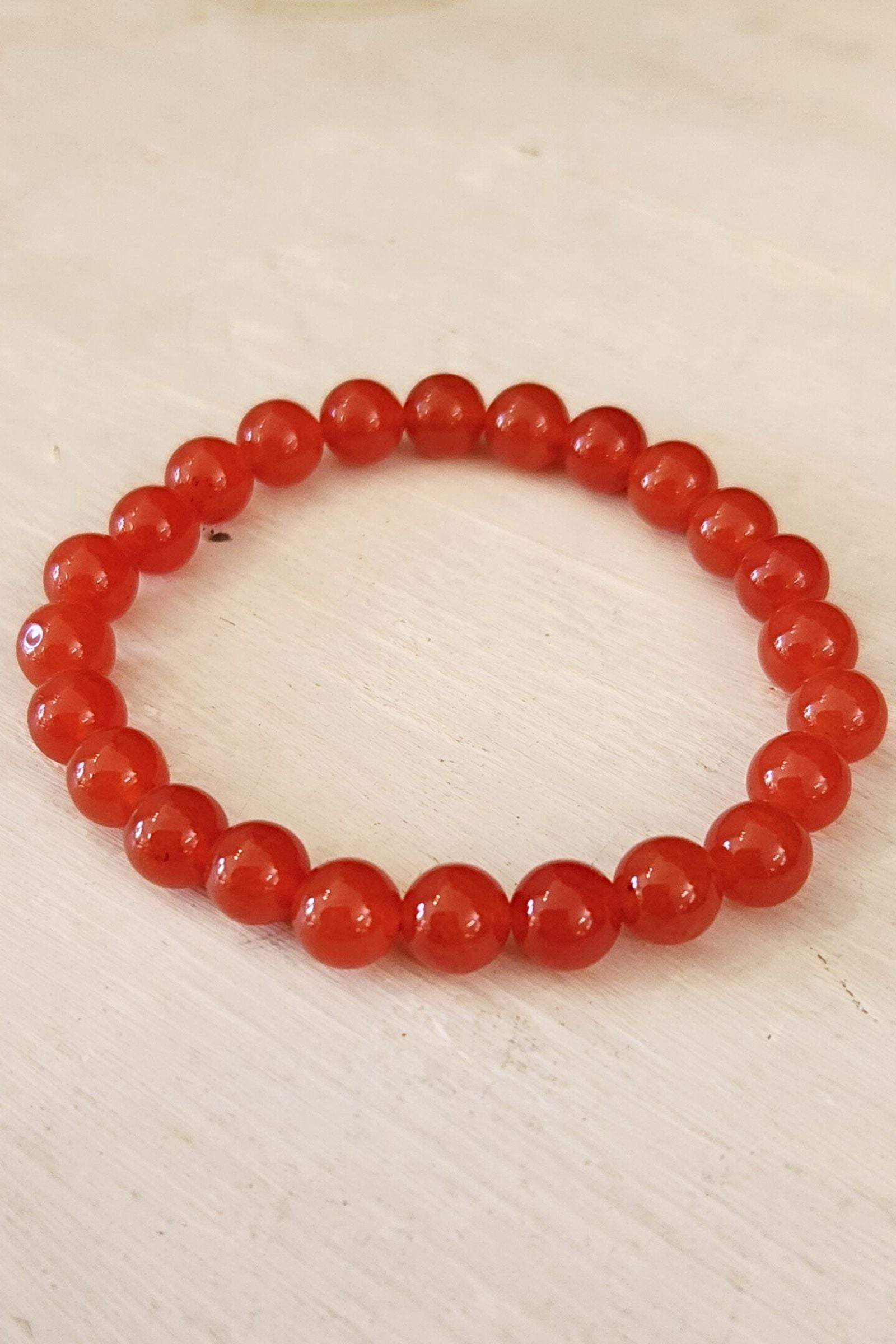 Carnelian Crystal Stone Stretch Bracelet