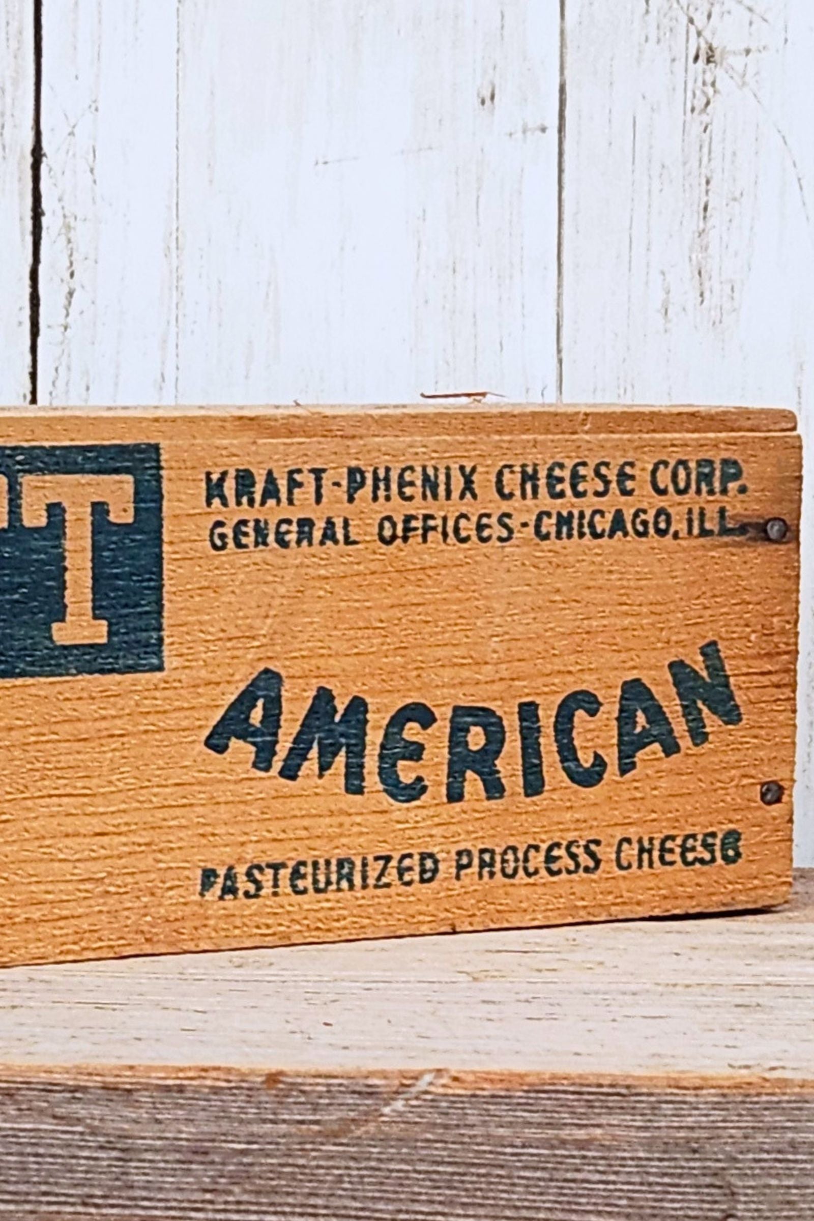 Vintage Kraft-Phenix Wooden Box