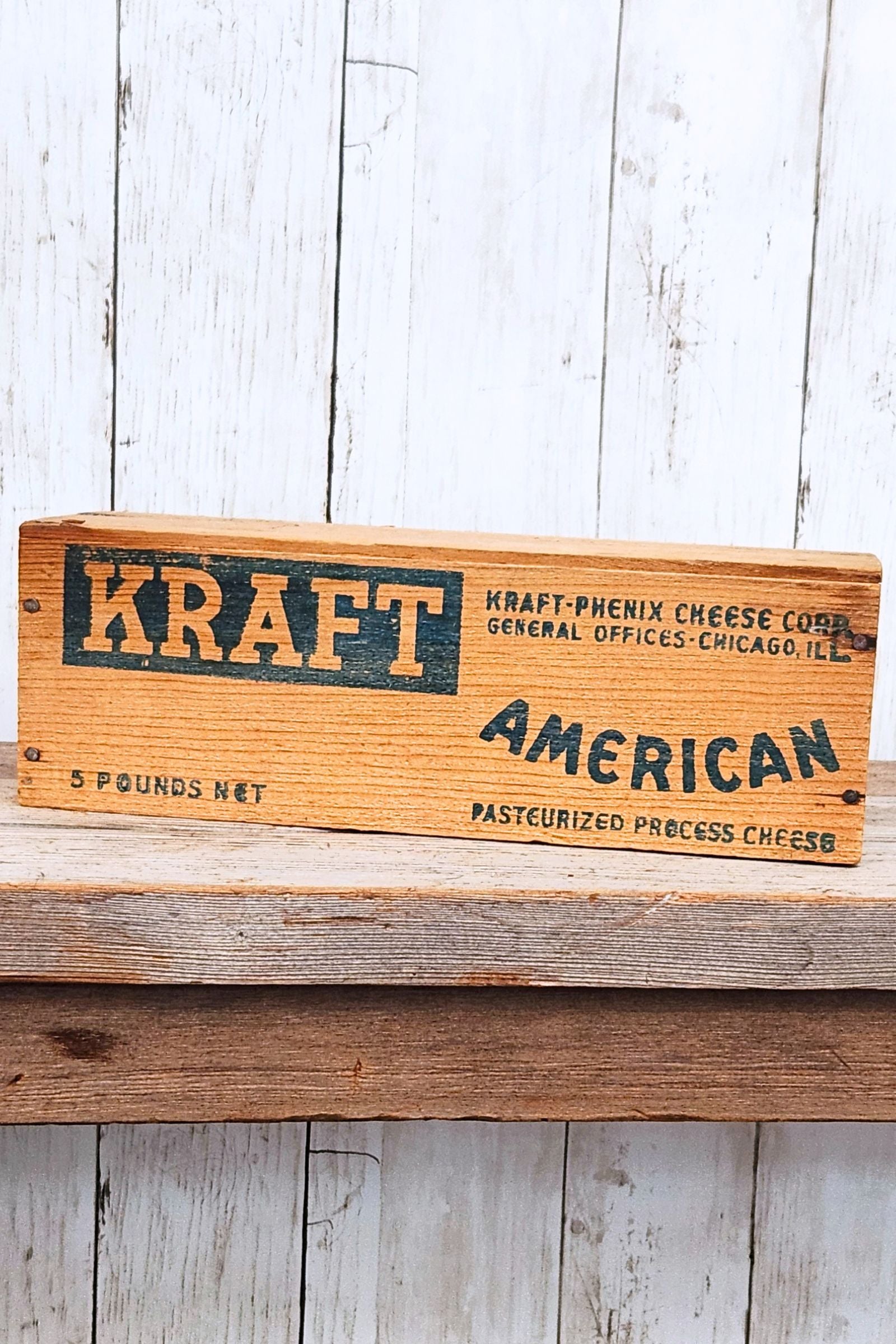 Vintage Kraft-Phenix Wooden Box